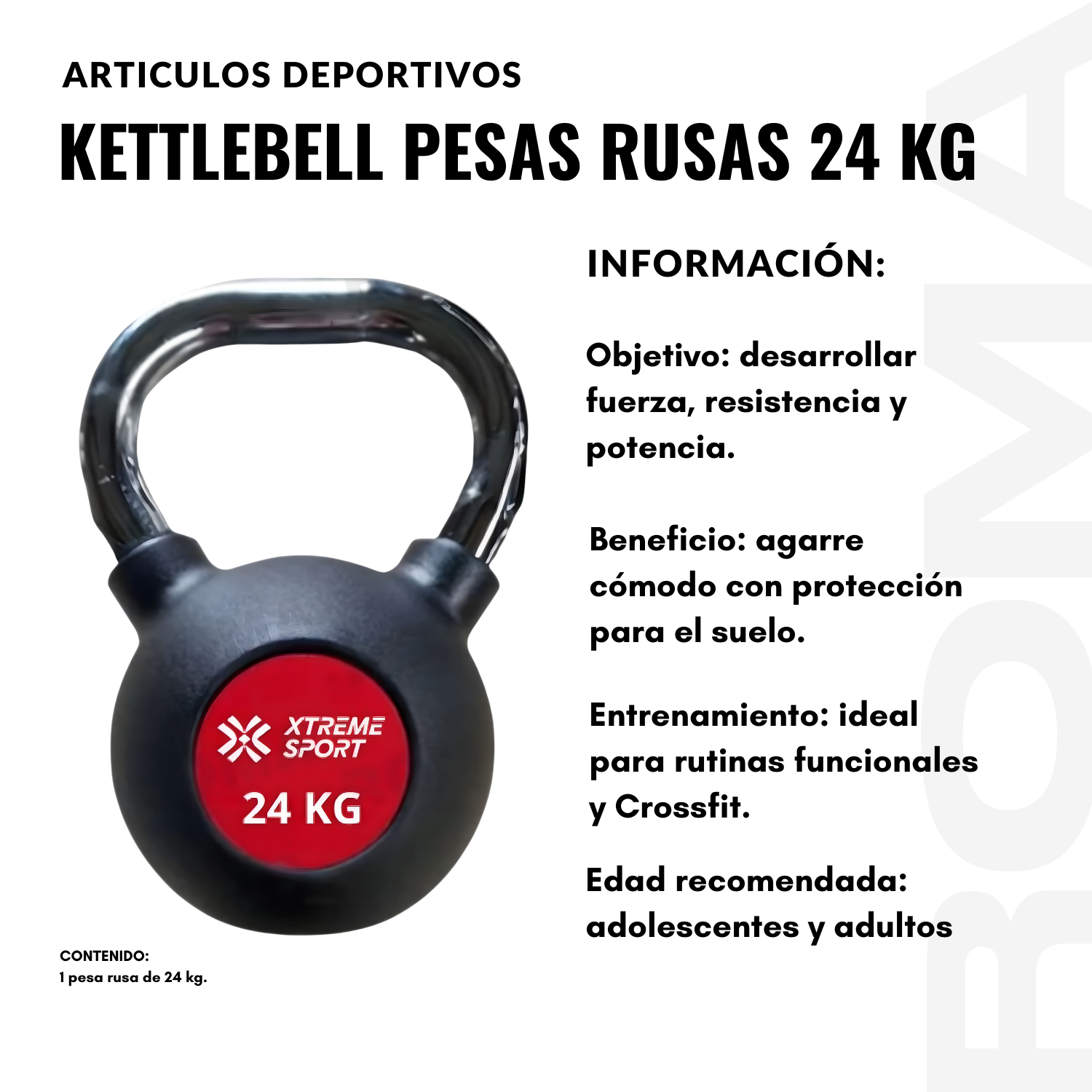 KETTLEBELL PESAS RUSAS 24 KG - 2