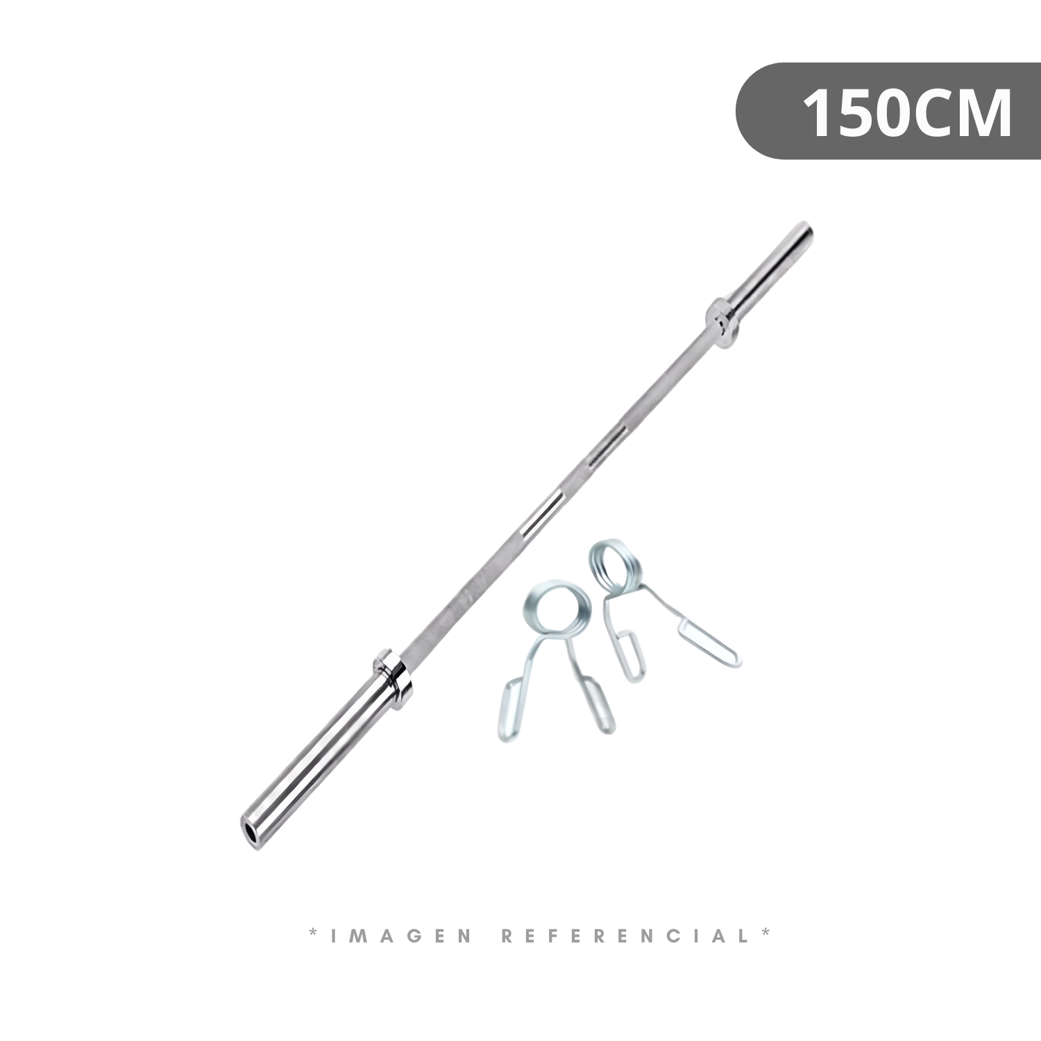 BARRA RECTA OLIMPICA DE 150 CM - 1