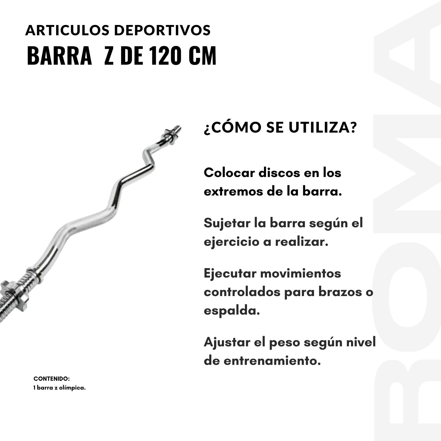 BARRA Z DE 120 CM - 2