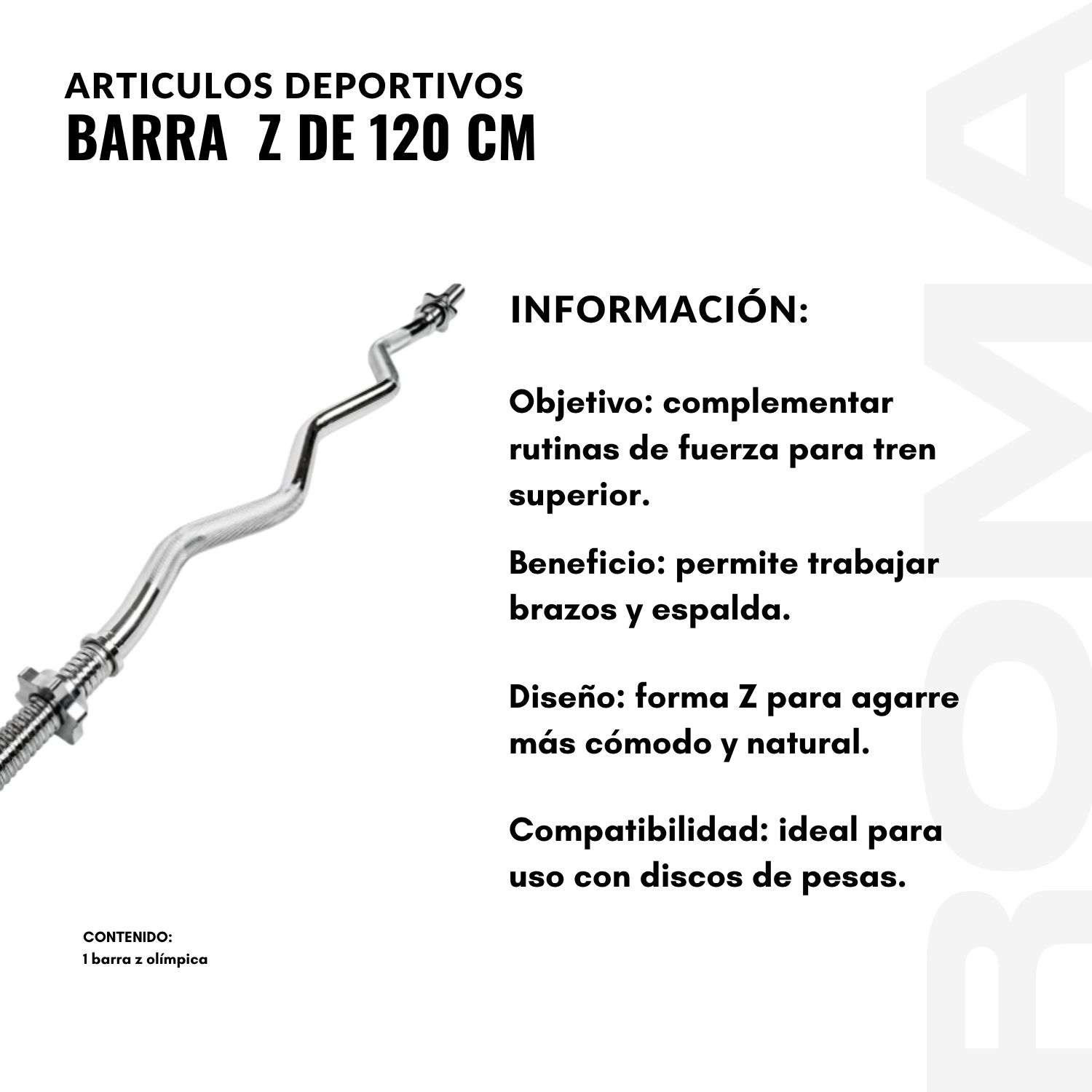BARRA Z DE 120 CM - 3