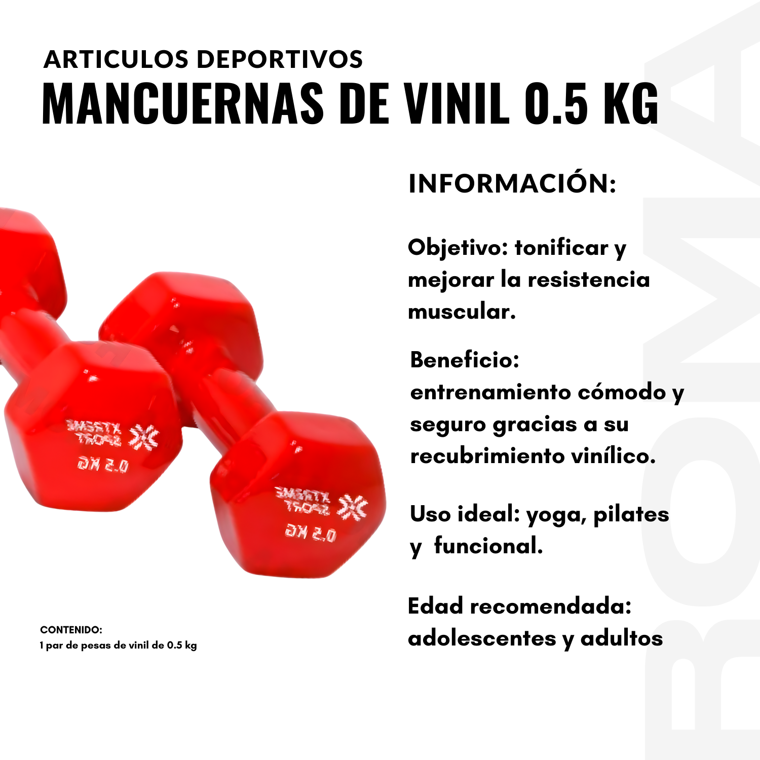 MANCUERNAS DE VINIL 0.5 KG - 2