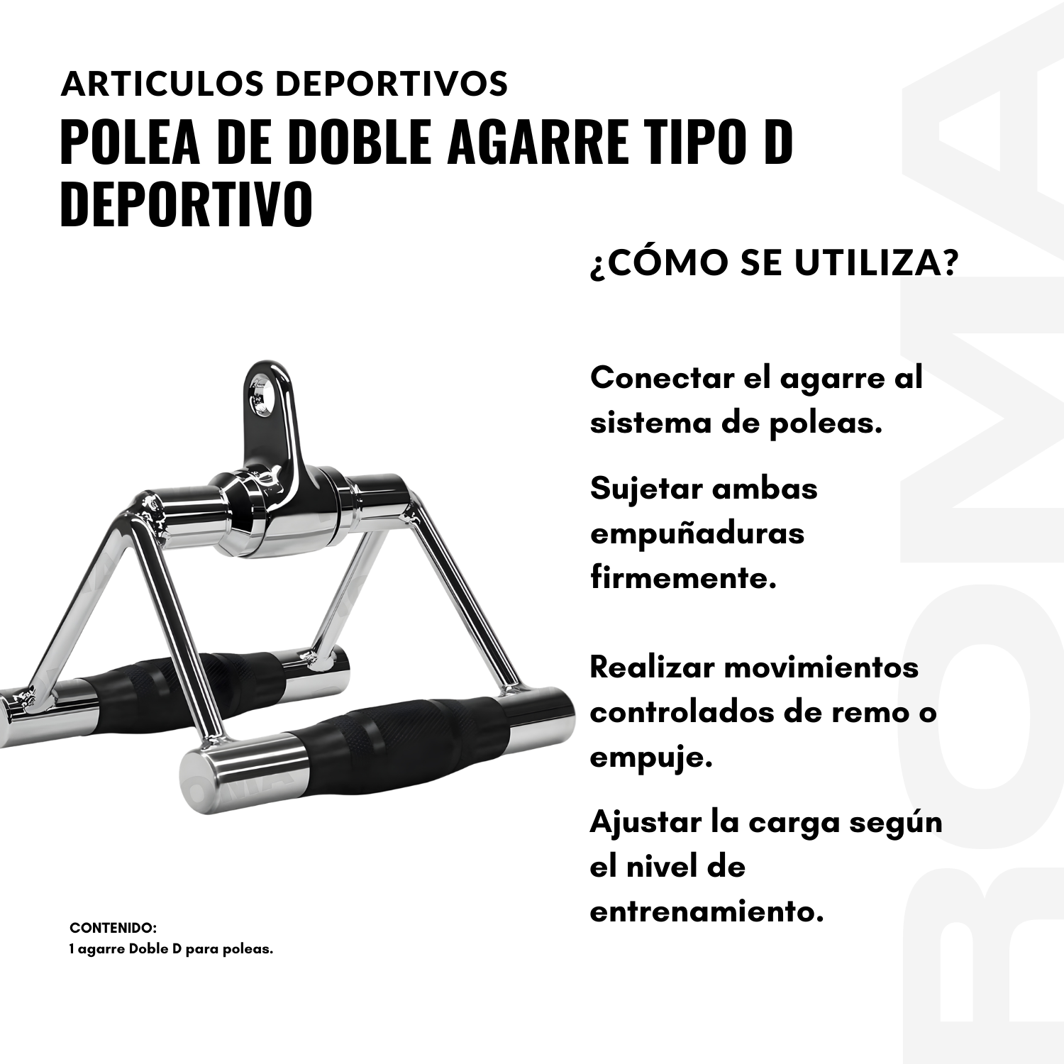 POLEA DE DOBLE AGARRE TIPO D - 3