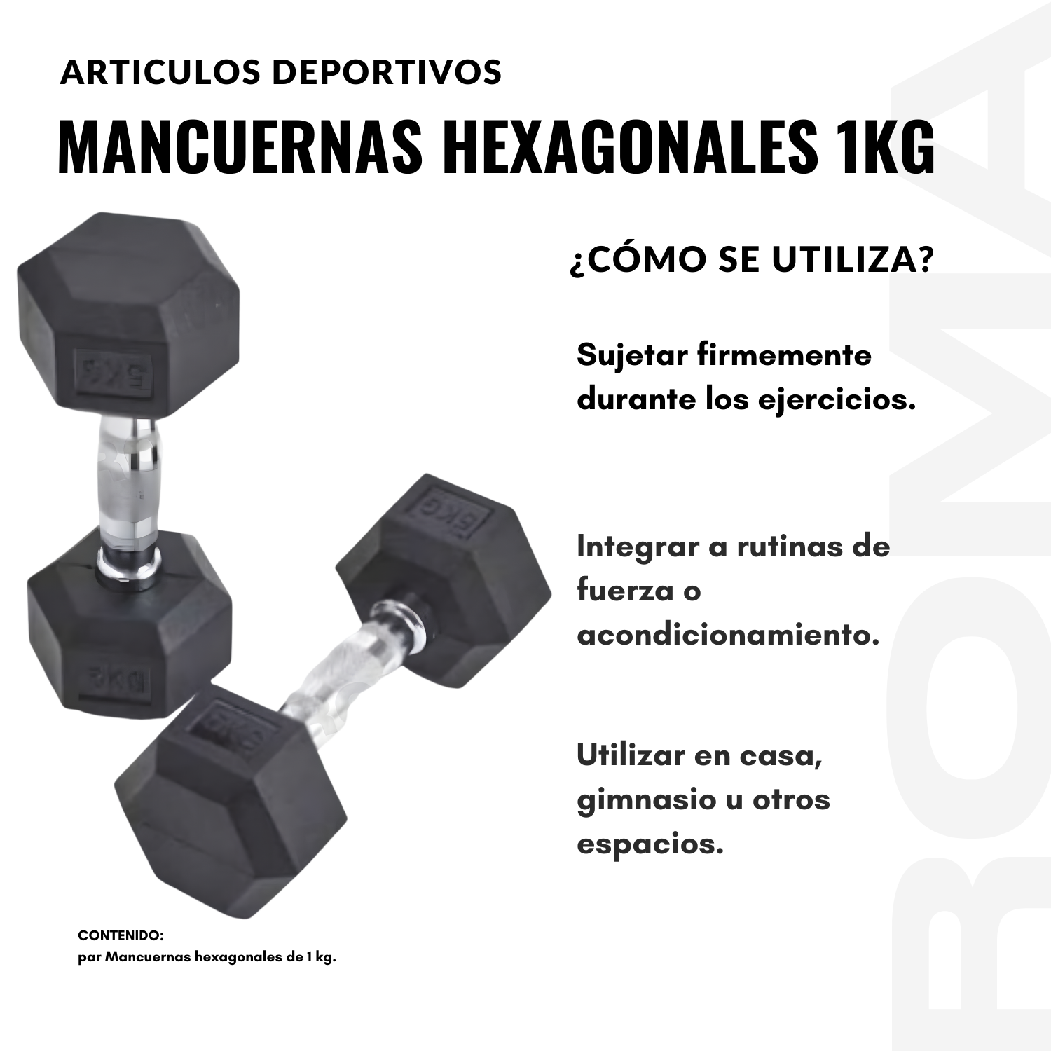 MANCUERNAS HEXAGONALES 1KG - 3