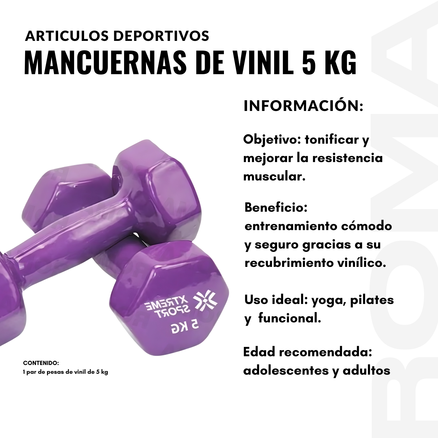 MANCUERNAS DE VINIL 5 KG - 2
