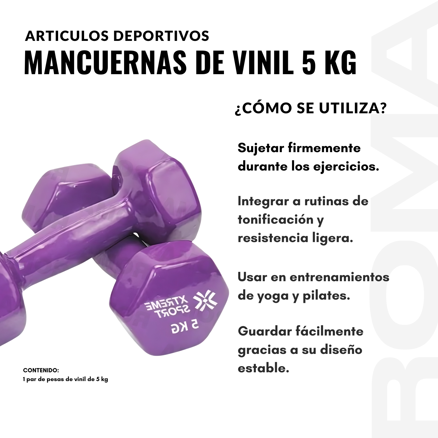 MANCUERNAS DE VINIL 5 KG - 3