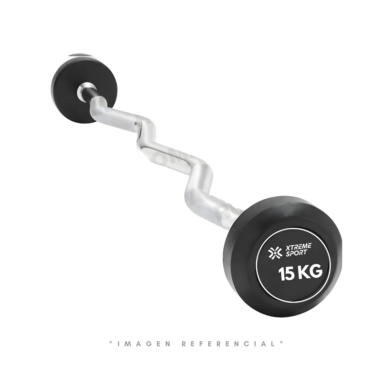 BARRA Z CON PESO FIJO DE 15 KG - 1
