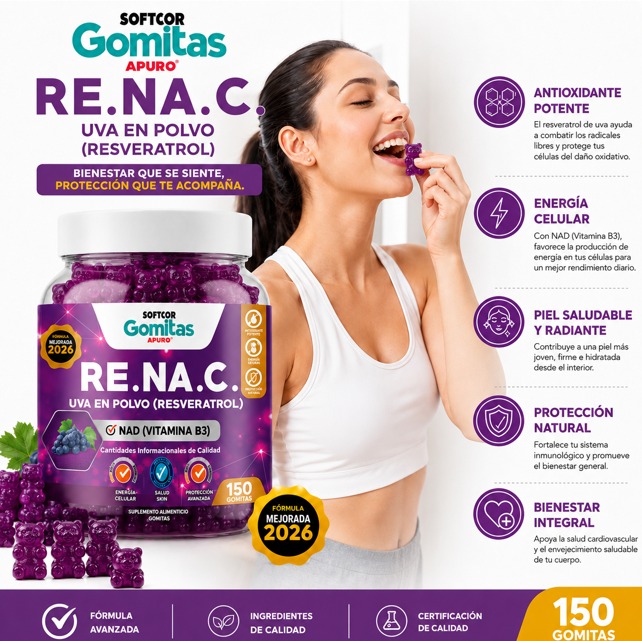 PACK 2 GOMITAS RESVERATROL PARA ADULTOS 300 GOMITAS SOTTCOR LABS - 2