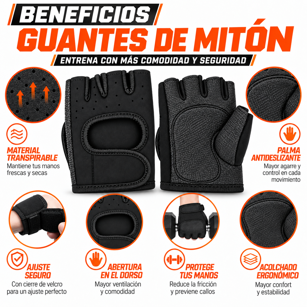 PACK PISTOLA MASAJEADORA 720 Y GUANTES DEPORTIVOS DE MITON - 4