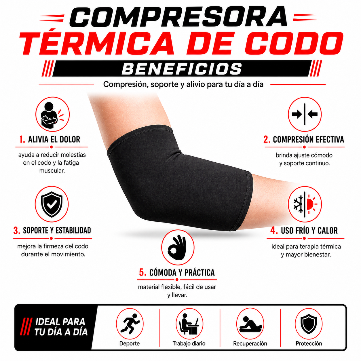PACK PISTOLA MASAJEADORA 720 Y COMPRESORA TERMICA DE CODO - 4