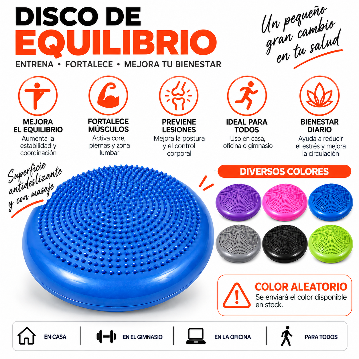 PACK PISTOLA MASAJEADORA 720 Y DISCO DE EQUILIBRIO - 4