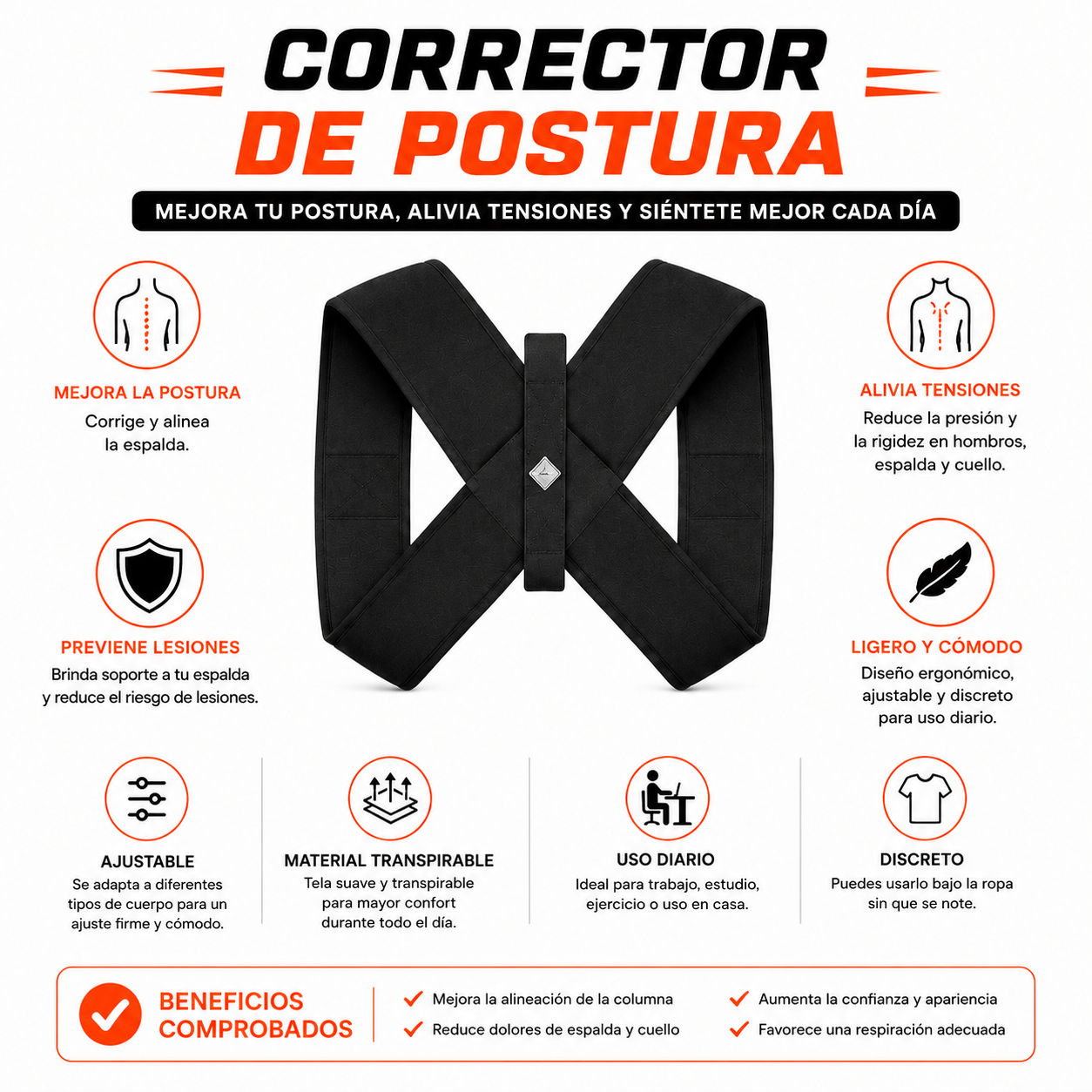 PACK PISTOLA MASAJEADORA 720 Y CORRECTOR DE POSTURA - 4