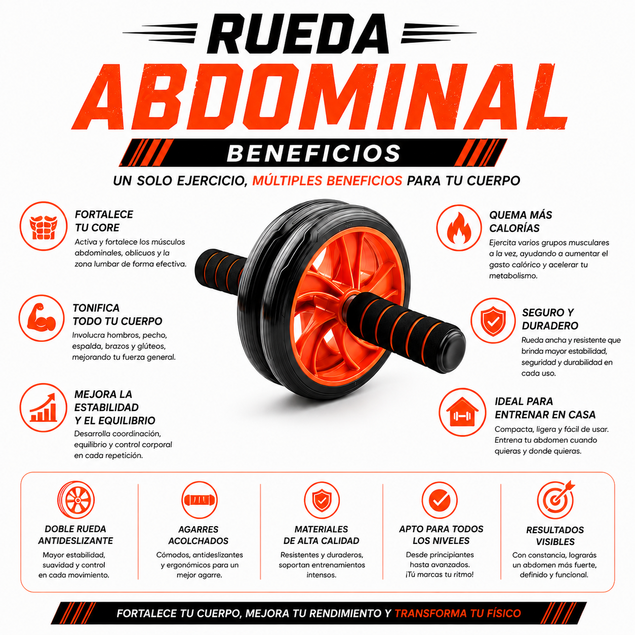 PACK PISTOLA MASAJEADORA 720 Y RUEDA ABDOMINAL - 4