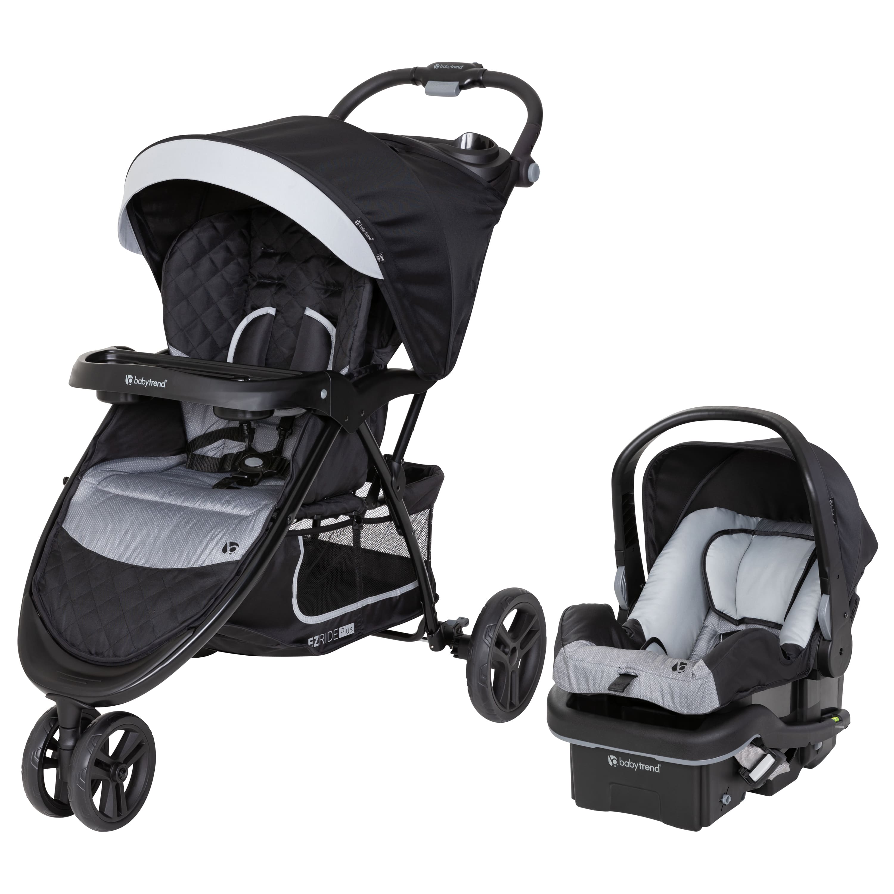COCHE TRAVEL SYSTEM EZ RIDE PLUS CARBON BLACK HASTA 22 KG - 1