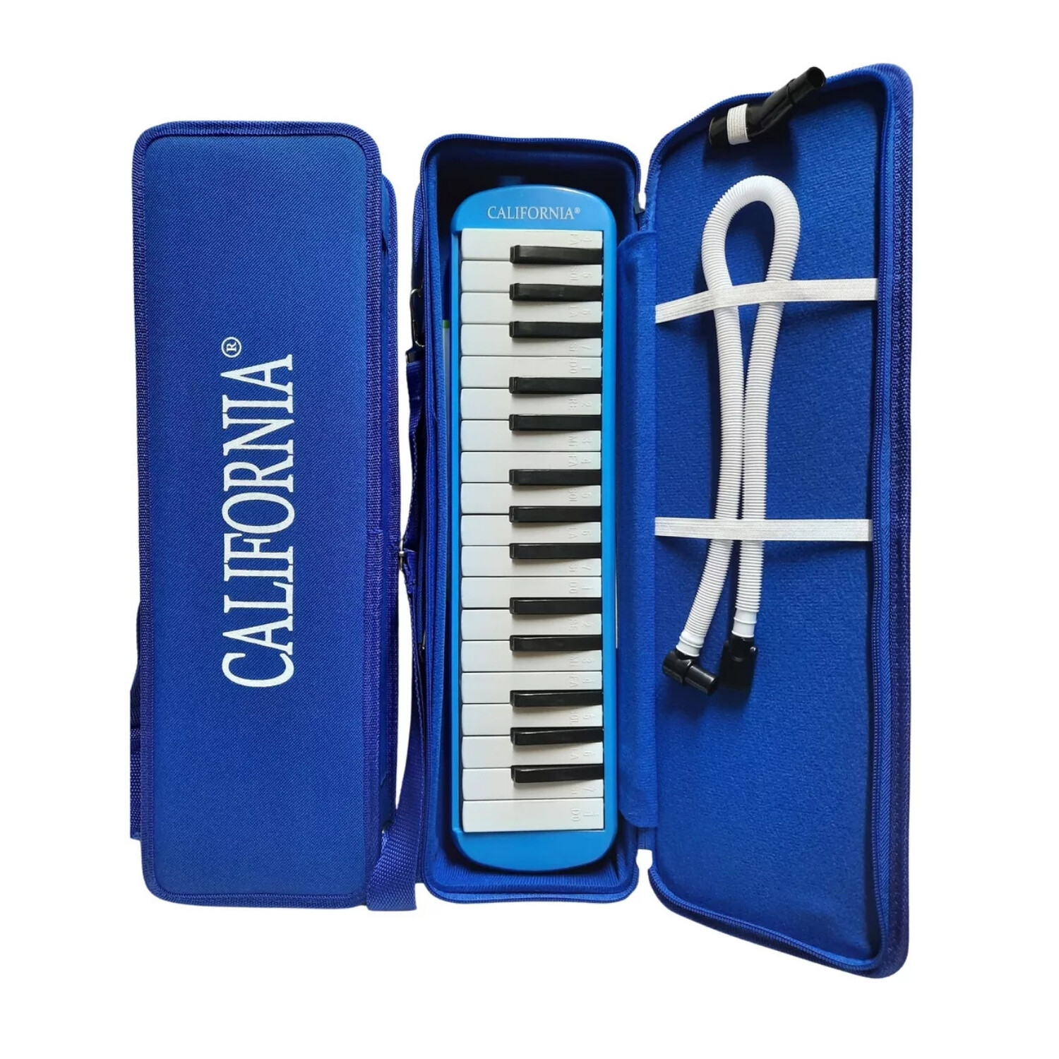 MELÓDICA CALIFORNIA 32 TECLAS CON ESTUCHE RÍGIDO - AZUL - 1