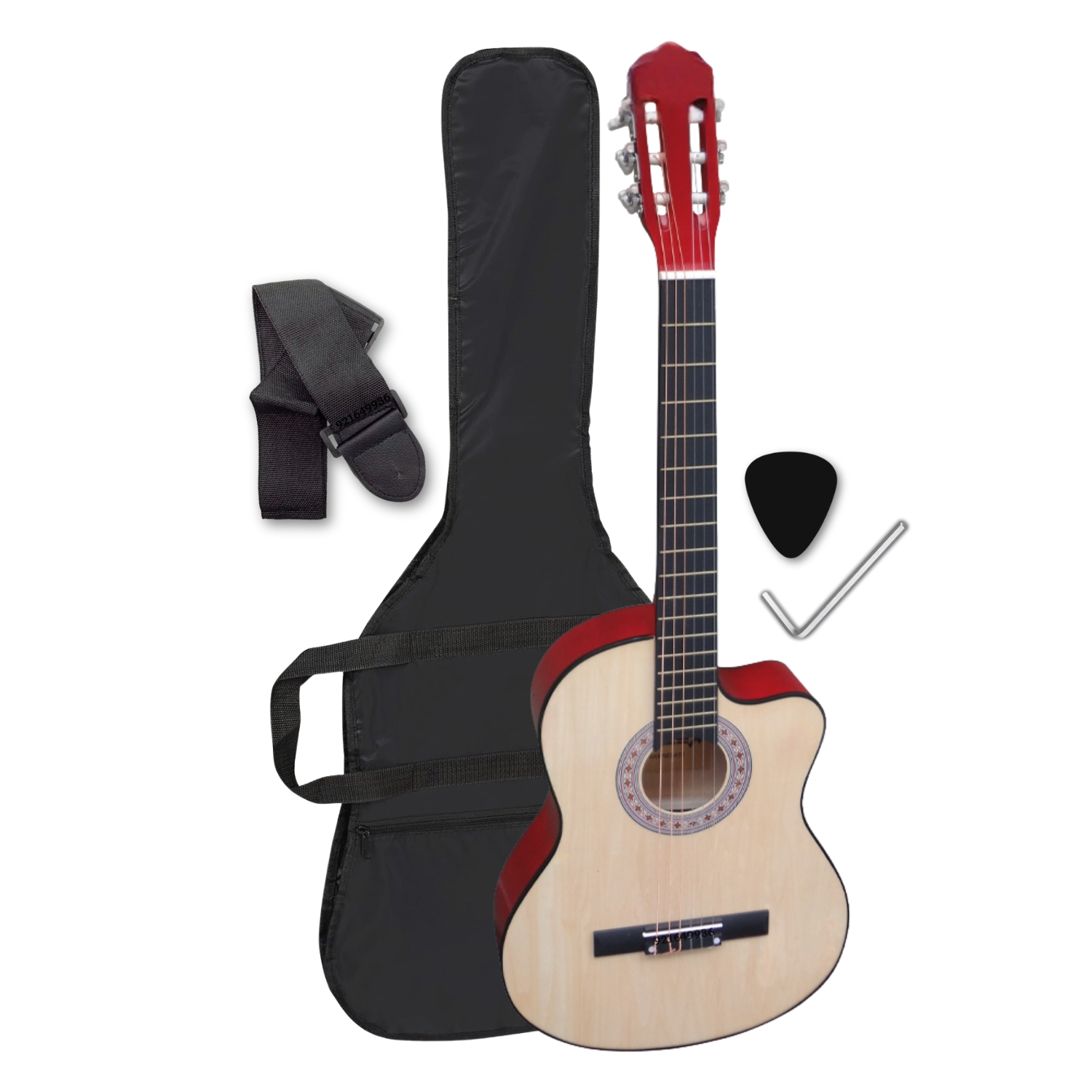 GUITARRA ACÚSTICA CLÁSICA ESTÁNDAR NYLON COLOR NATURAL - 1