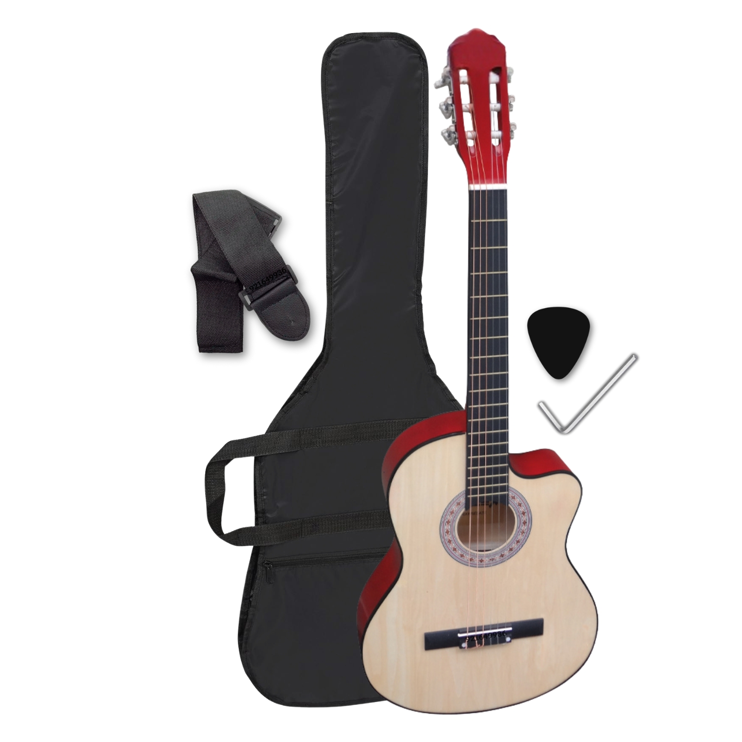 GUITARRA ACÚSTICA CLÁSICA ESTÁNDAR NYLON COLOR NATURAL - 2