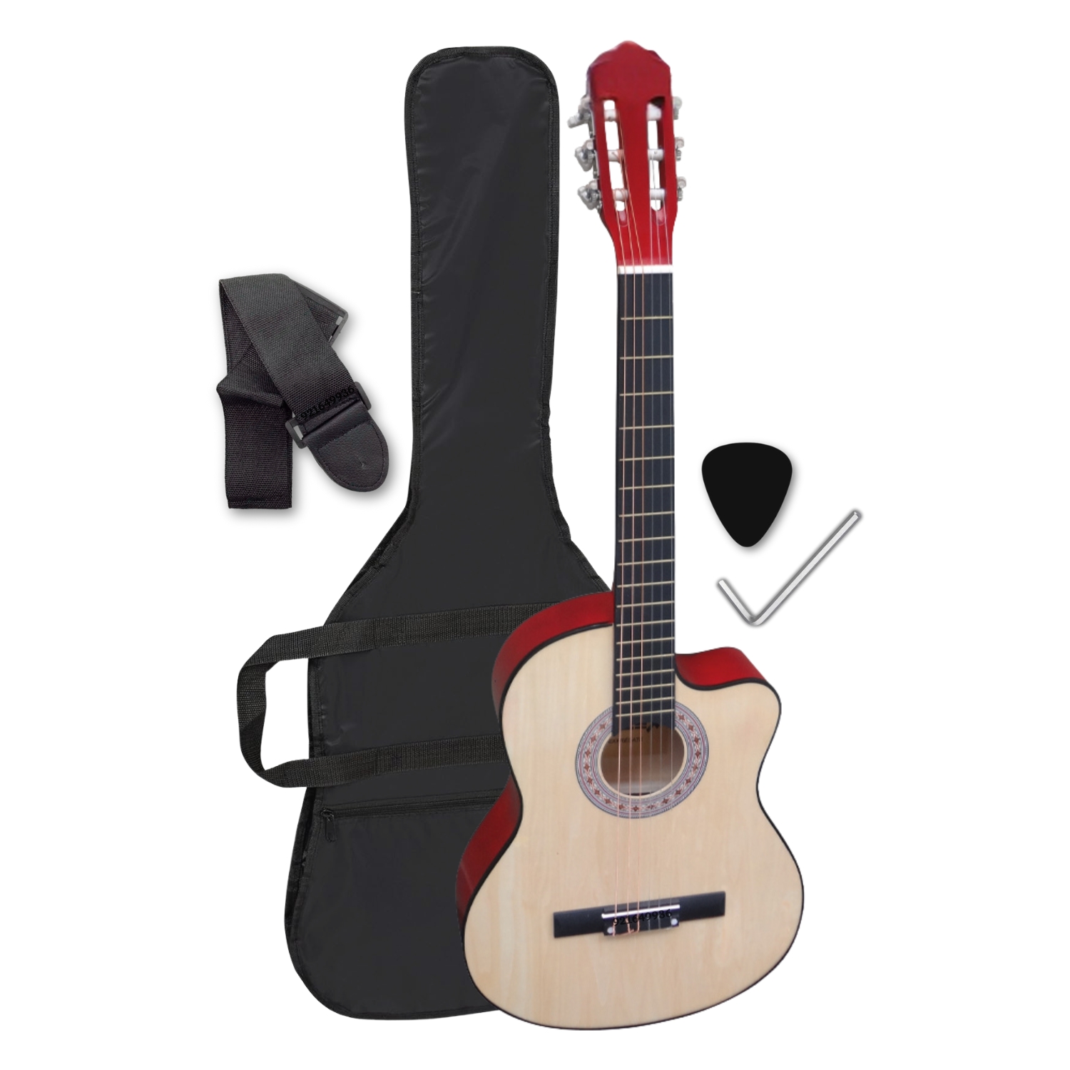 GUITARRA ACÚSTICA CLÁSICA ESTÁNDAR NYLON COLOR NATURAL - 3