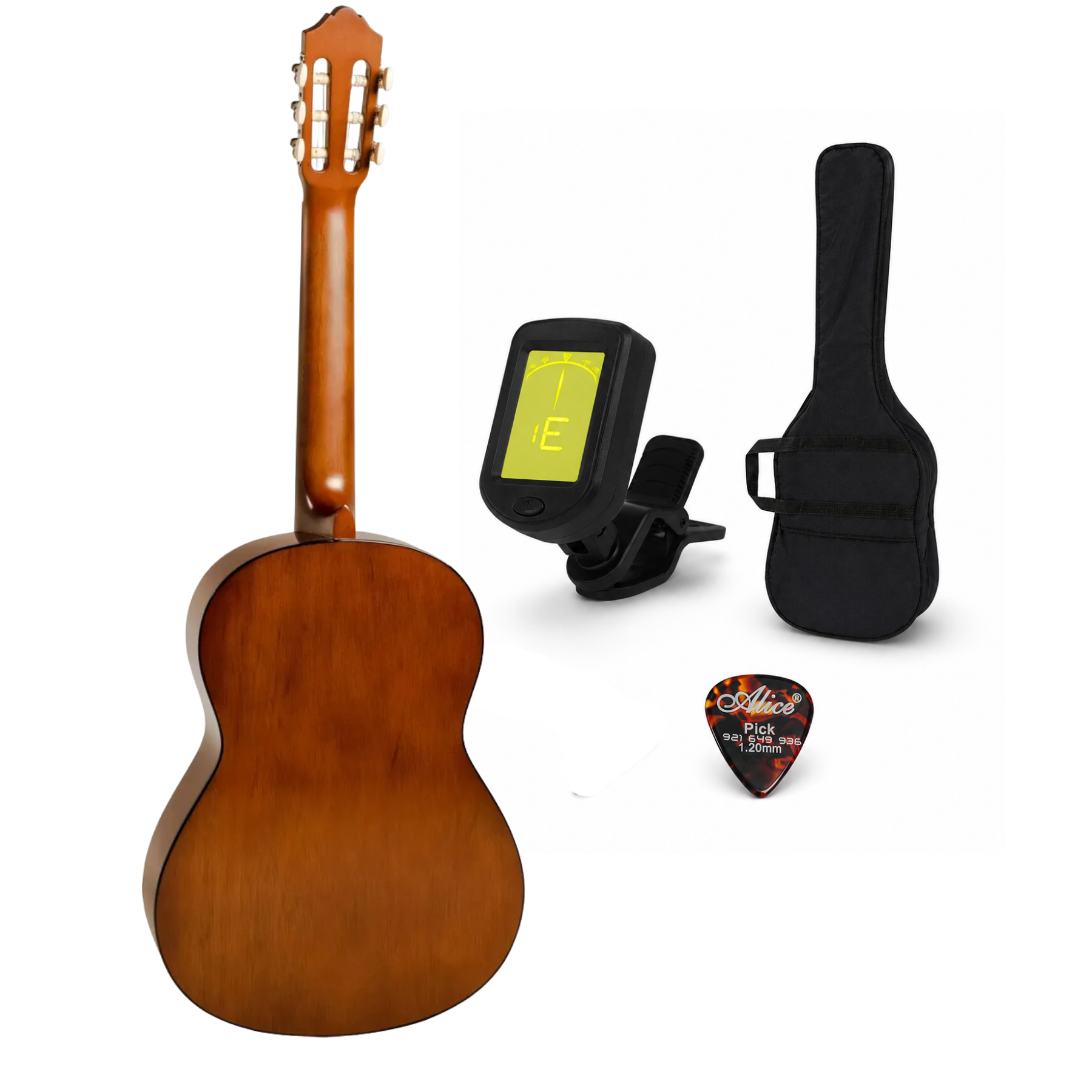 GUITARRA CLASICA YAMAHA C40 CON FUNDA AFINADOR DIGITAL Y PICK - 2