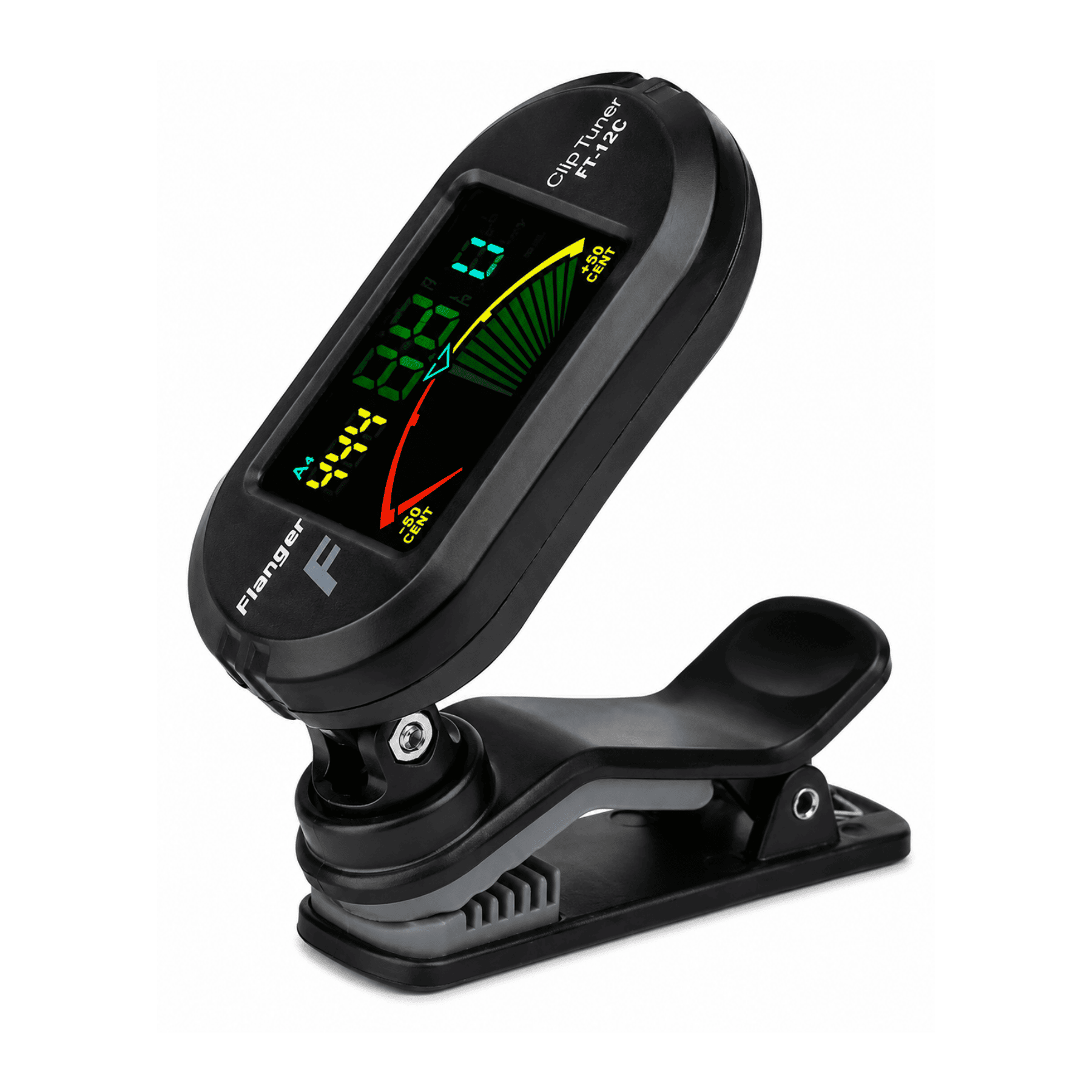 AFINADOR DIGITAL FLANGER PROFESIONAL CROMÁTICO DE PINZA PARA GUITARRA BAJO UKELELE VIOLÍN Y MAS - 2