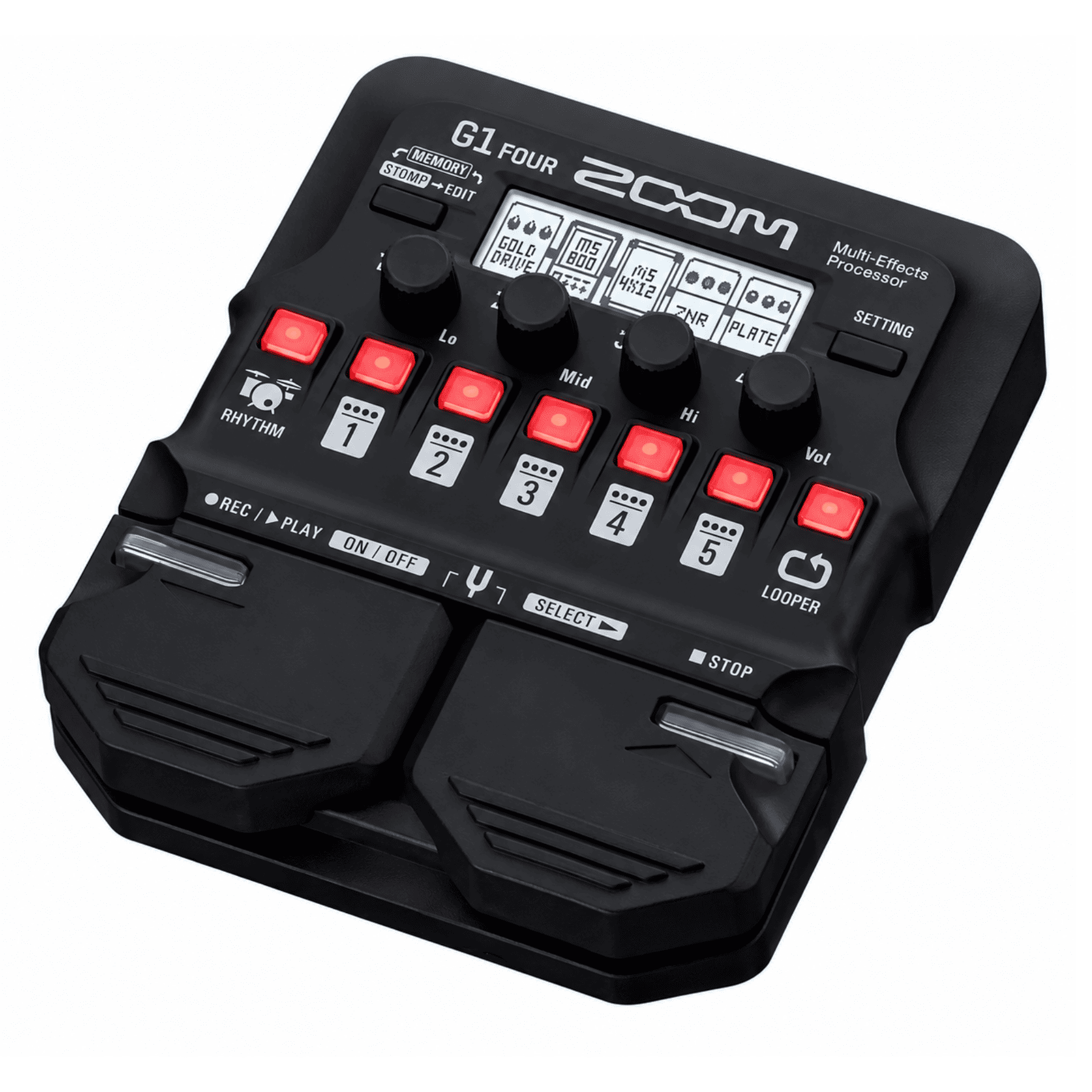 MULTIEFECTO PARA GUITARRA ELÉCTRICA ZOOM G1 FOUR PEDAL EFECTOS RITMOS Y AMPLIFICADORES - 1