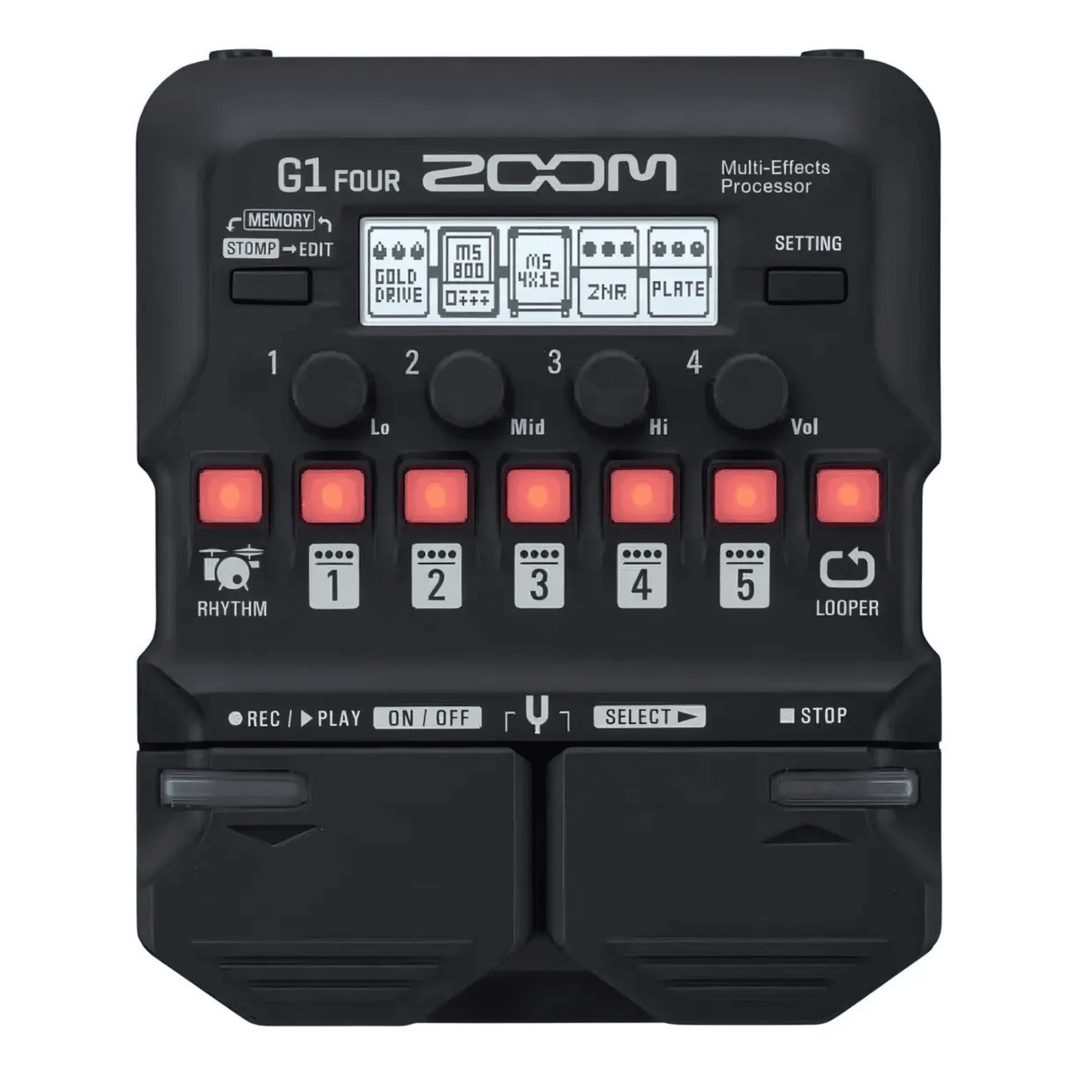 MULTIEFECTO PARA GUITARRA ELÉCTRICA ZOOM G1 FOUR PEDAL EFECTOS RITMOS Y AMPLIFICADORES - 2