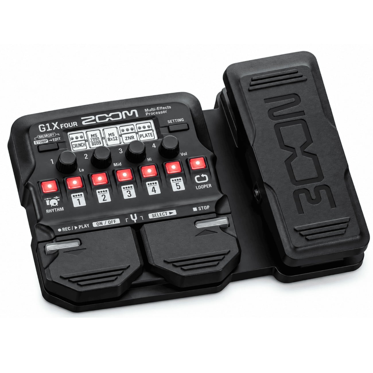 PEDAL MULTIEFECTOS ZOOM G1X FOUR PARA GUITARRAS ELECTRICAS CON PEDAL DE EXPRESIÓN - 1