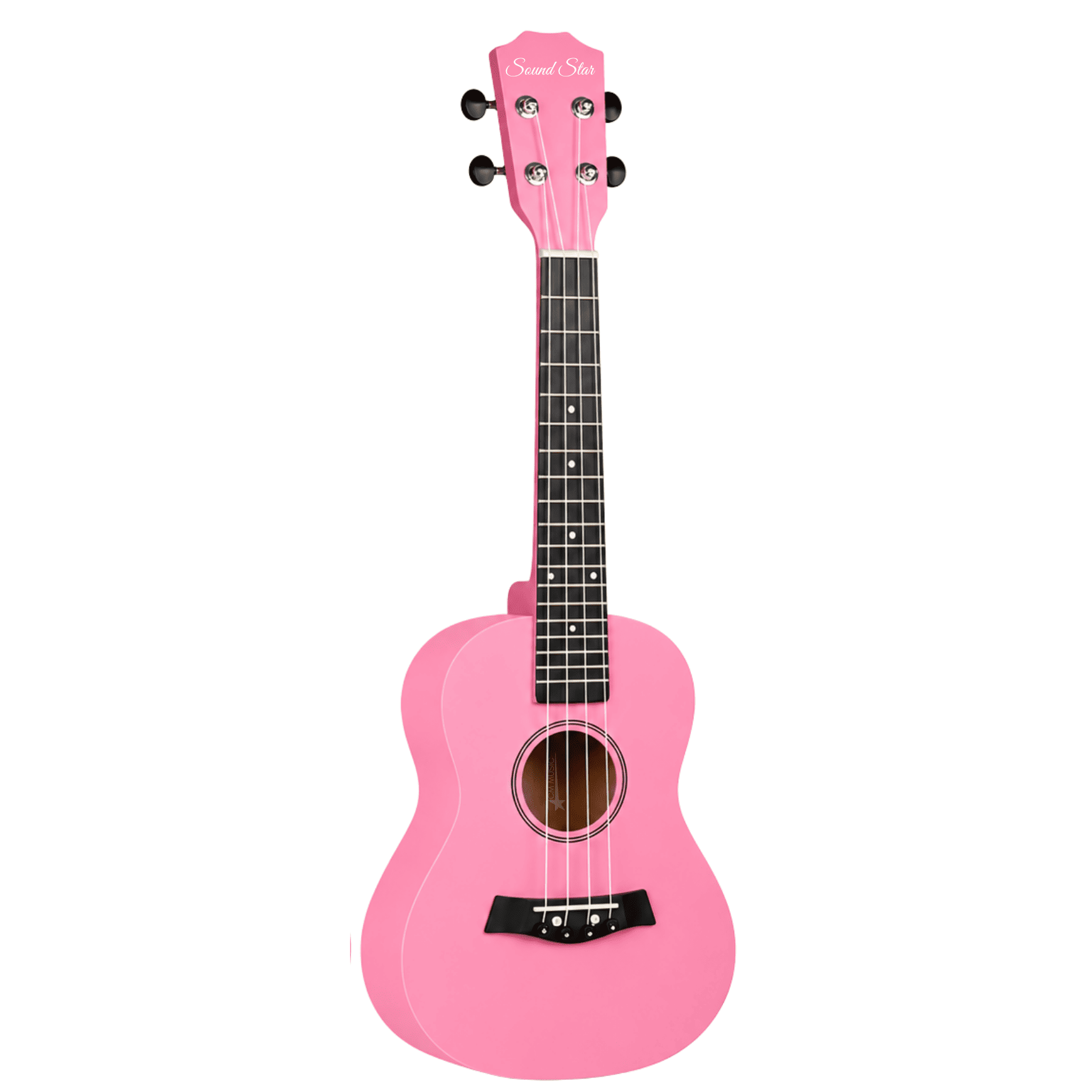 UKELELE CONCIERTO ROSADO CON 4 CUERDAS CON FUNDA Y ACCESORIOS COMPLETO - 2