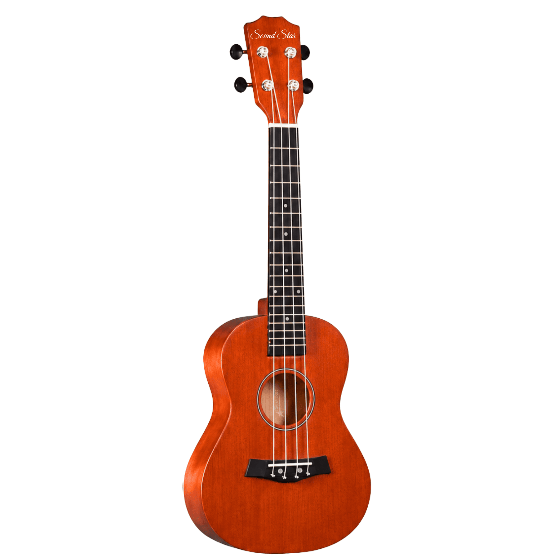 UKELELE CONCIERTO BROWN CON 4 CUERDAS CON FUNDA Y ACCESORIOS COMPLETO - 2