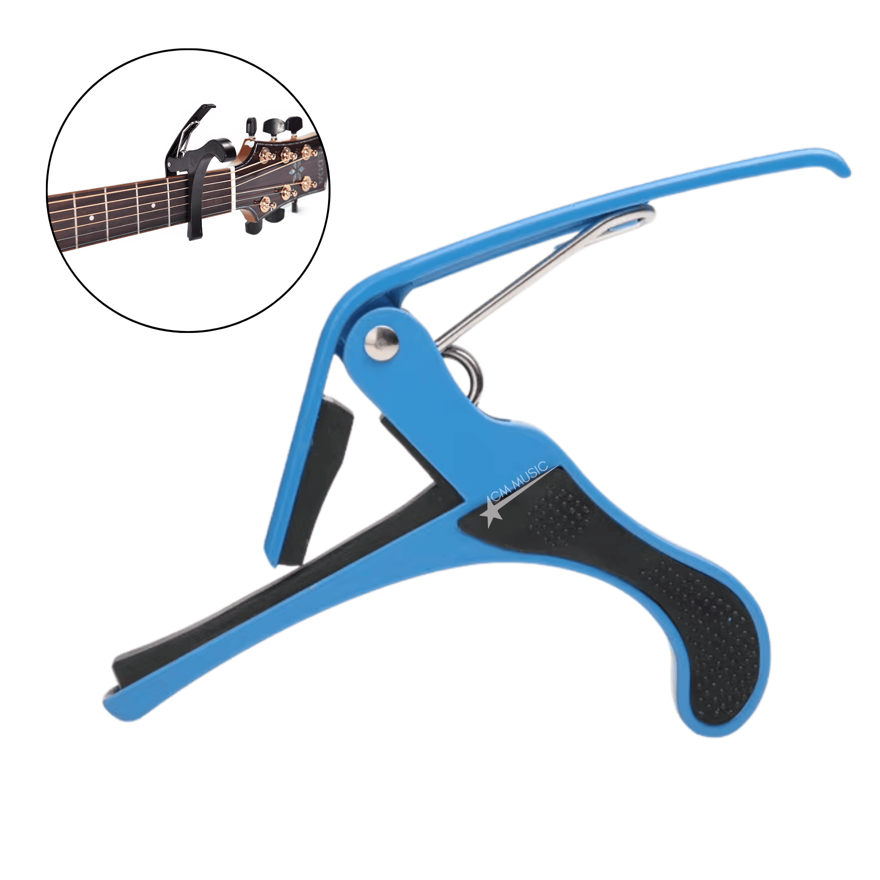 CAPO PARA GUITARRA ACÚSTICA Y ELÉCTRICA – PINZA AZUL - 1