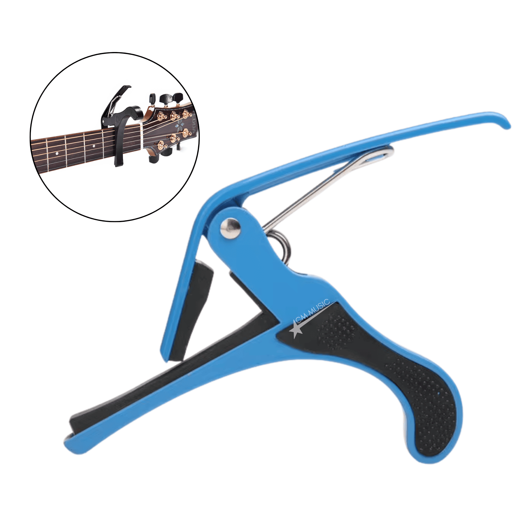 CAPO PARA GUITARRA ACÚSTICA Y ELÉCTRICA – PINZA AZUL - 2