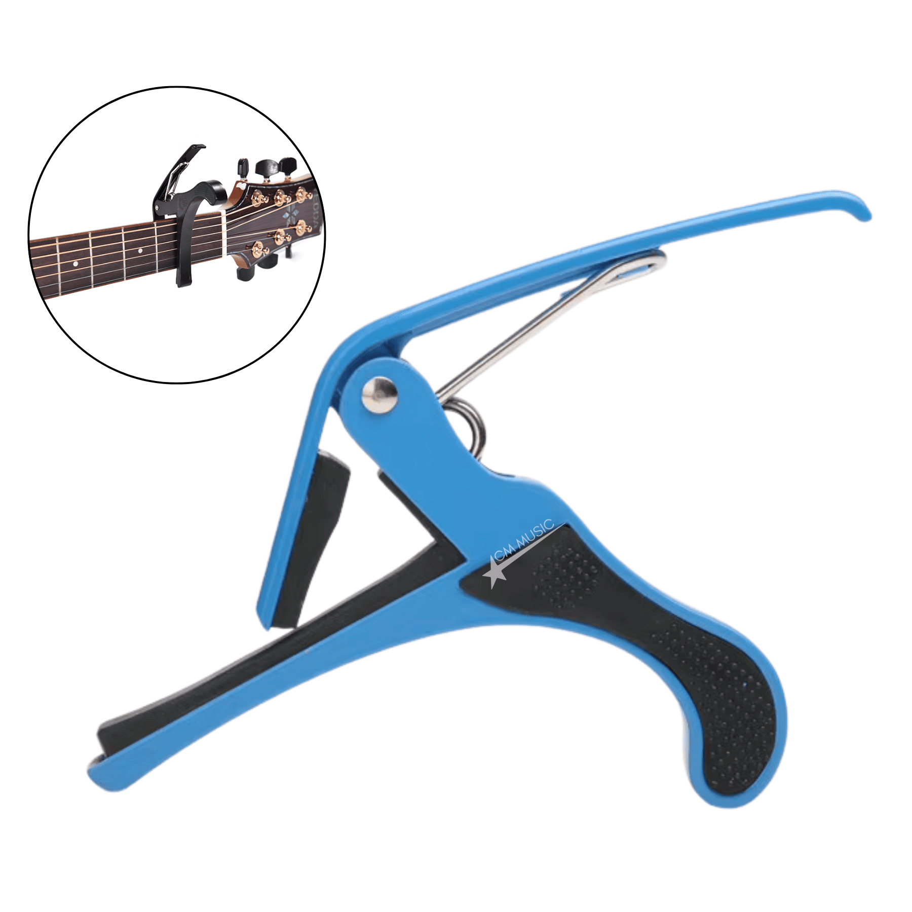 CAPO PARA GUITARRA ACÚSTICA Y ELÉCTRICA – PINZA AZUL - 3