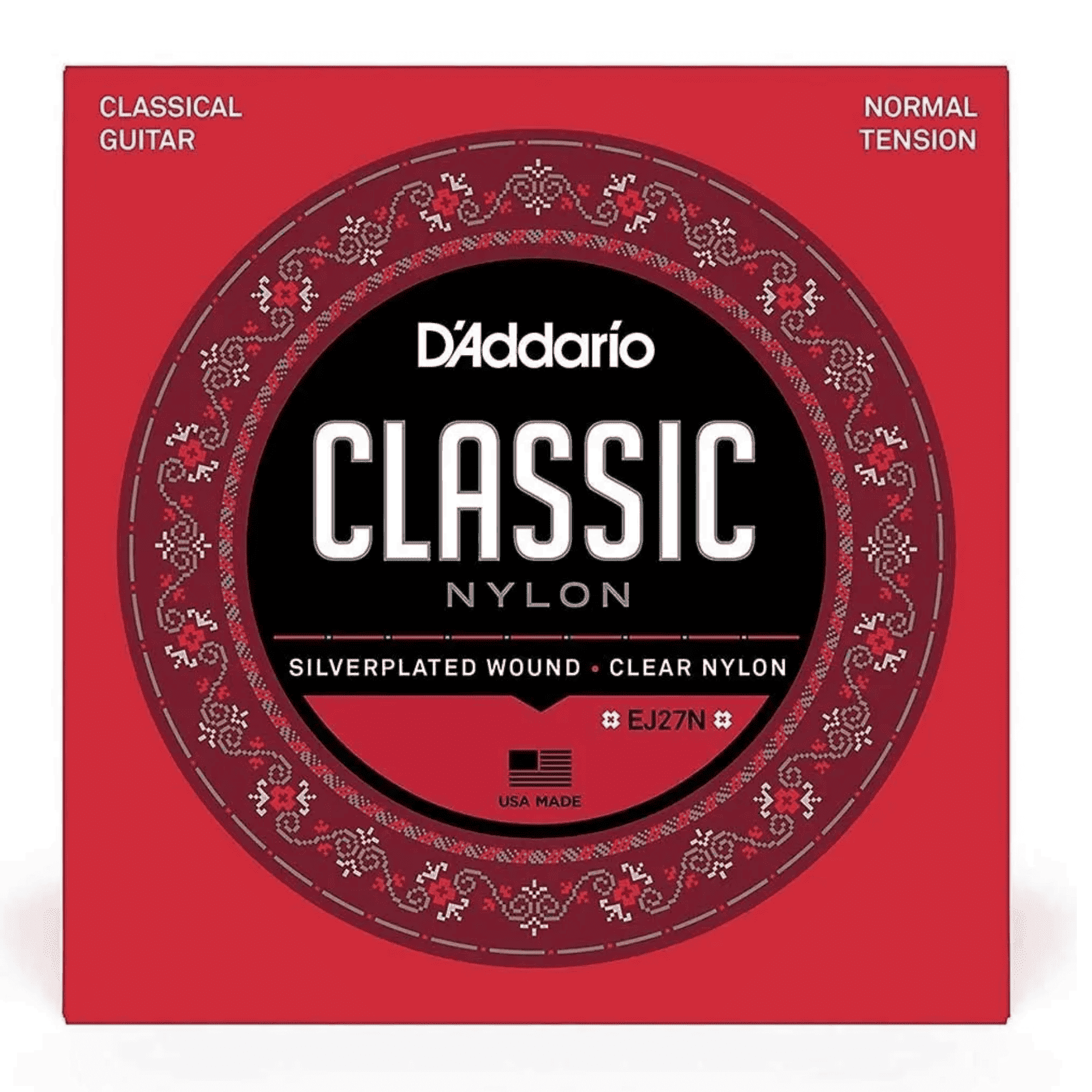 CUERDAS DADDARIO EJ27N PARA GUITARRA CLÁSICA NYLON TENSIÓN NORMAL - 1
