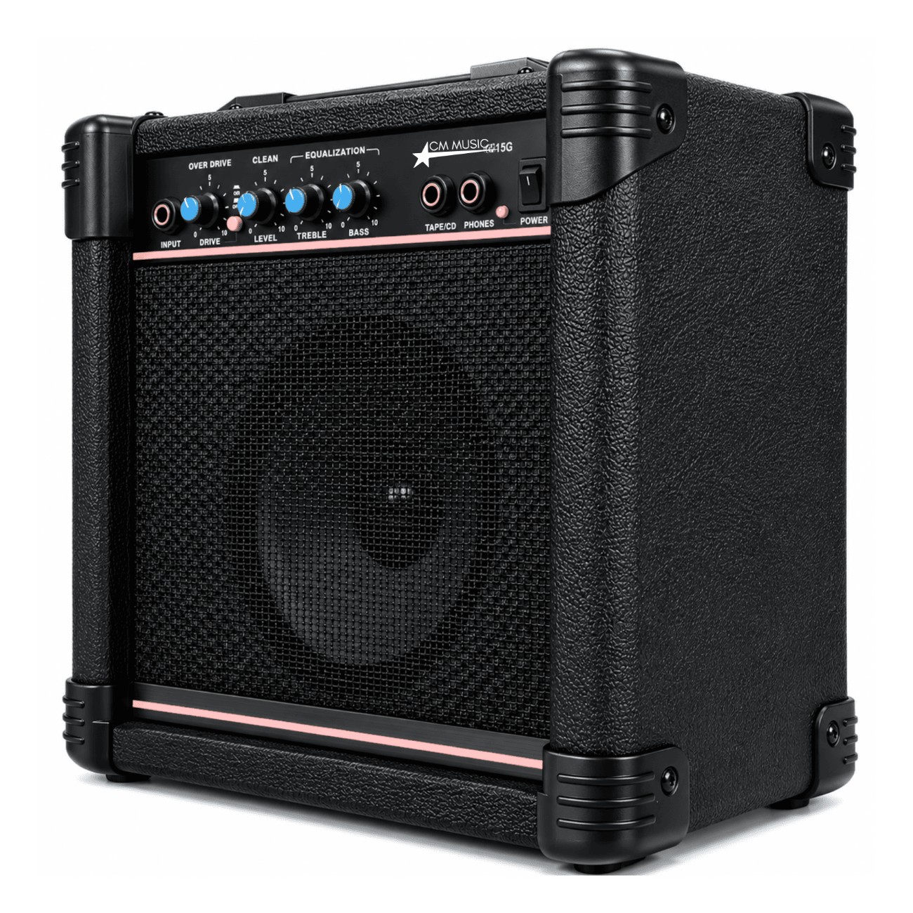 AMPLIFICADOR 15W PARA GUITARRA ELÉCTRICA Y ACÚSTICA CON OVERDRIVE - 3