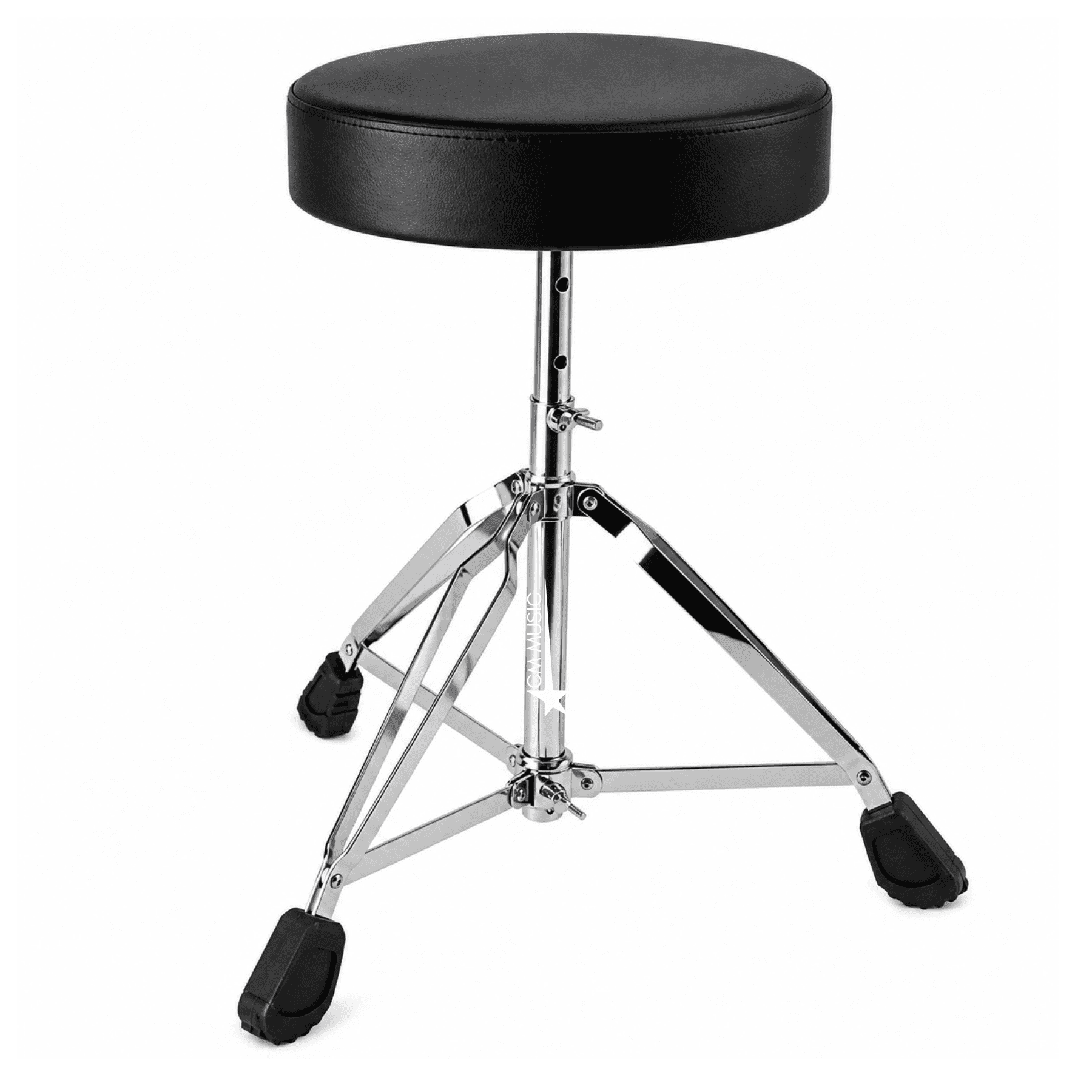 BANCO PARA BATERÍA AJUSTABLE CON ASIENTO ACOLCHADO Y BASE TRÍPODE - 1