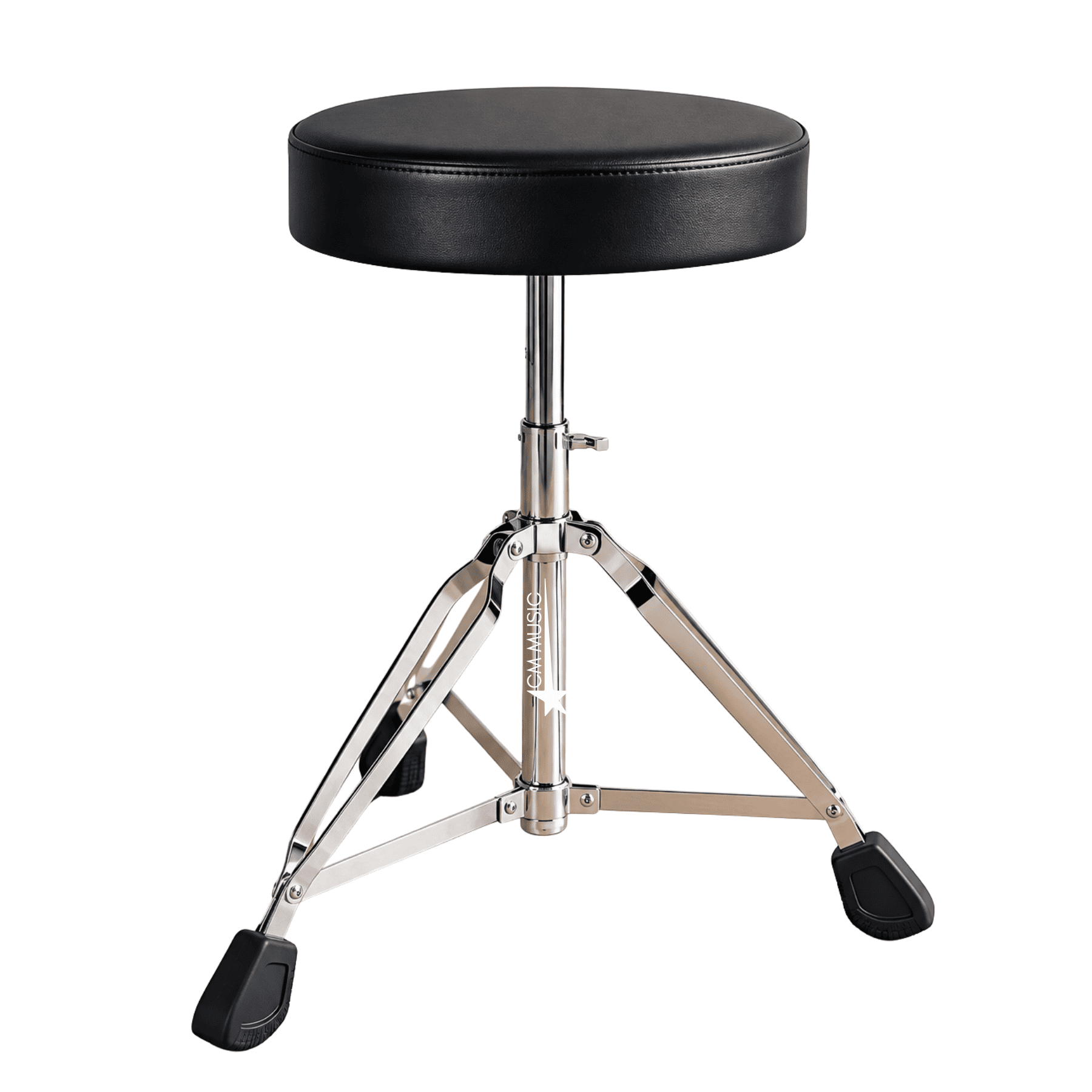 BANCO PARA BATERÍA AJUSTABLE CON ASIENTO ACOLCHADO Y BASE TRÍPODE - 3