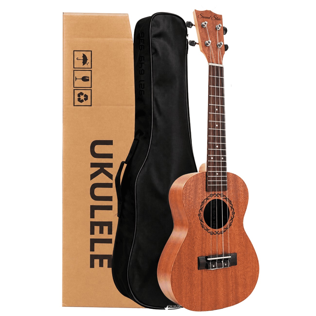UKELELE CONCIERTO DE MADERA CON ACCESORIOS - 2