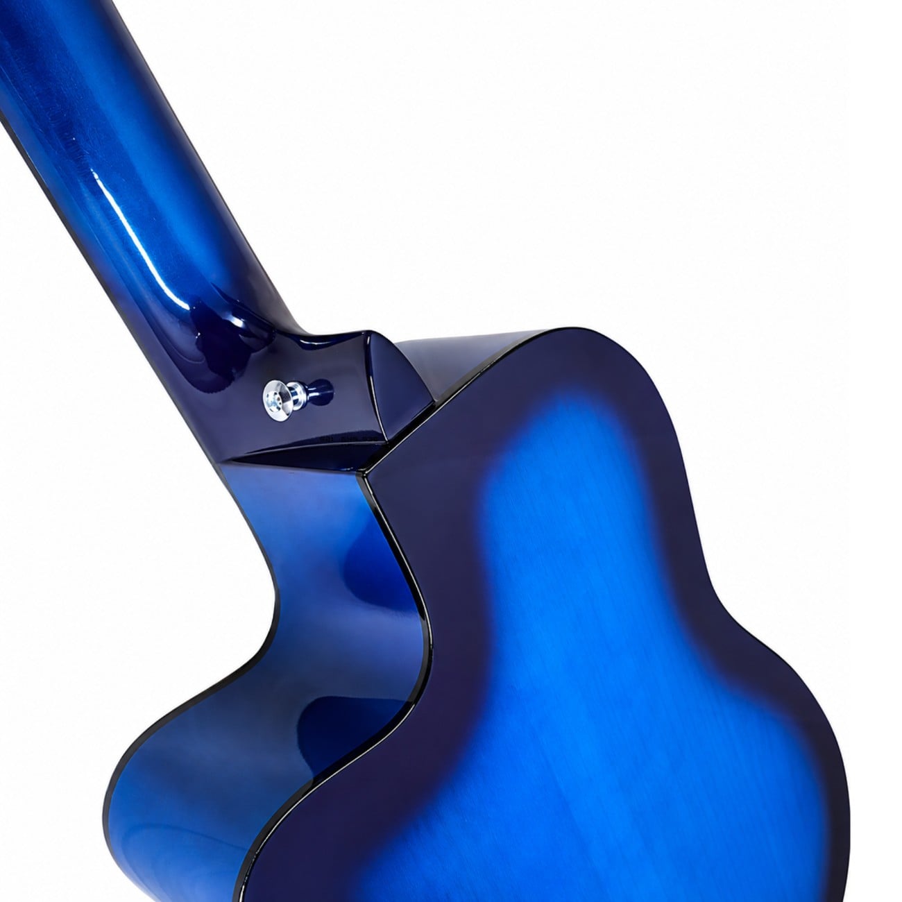 GUITARRA ACUSTICA NYLON COLOR AZUL CON FUNDA AFINADOR DIGITAL Y ACCESORIOS - 2