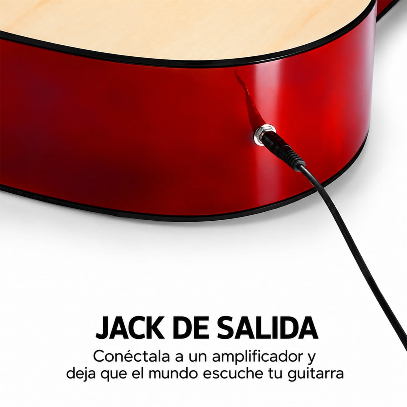 GUITARRA ELECTROACÚSTICO NYLON COLOR NATURAL KIT COMPLETO DE ACCESORIOS - 4