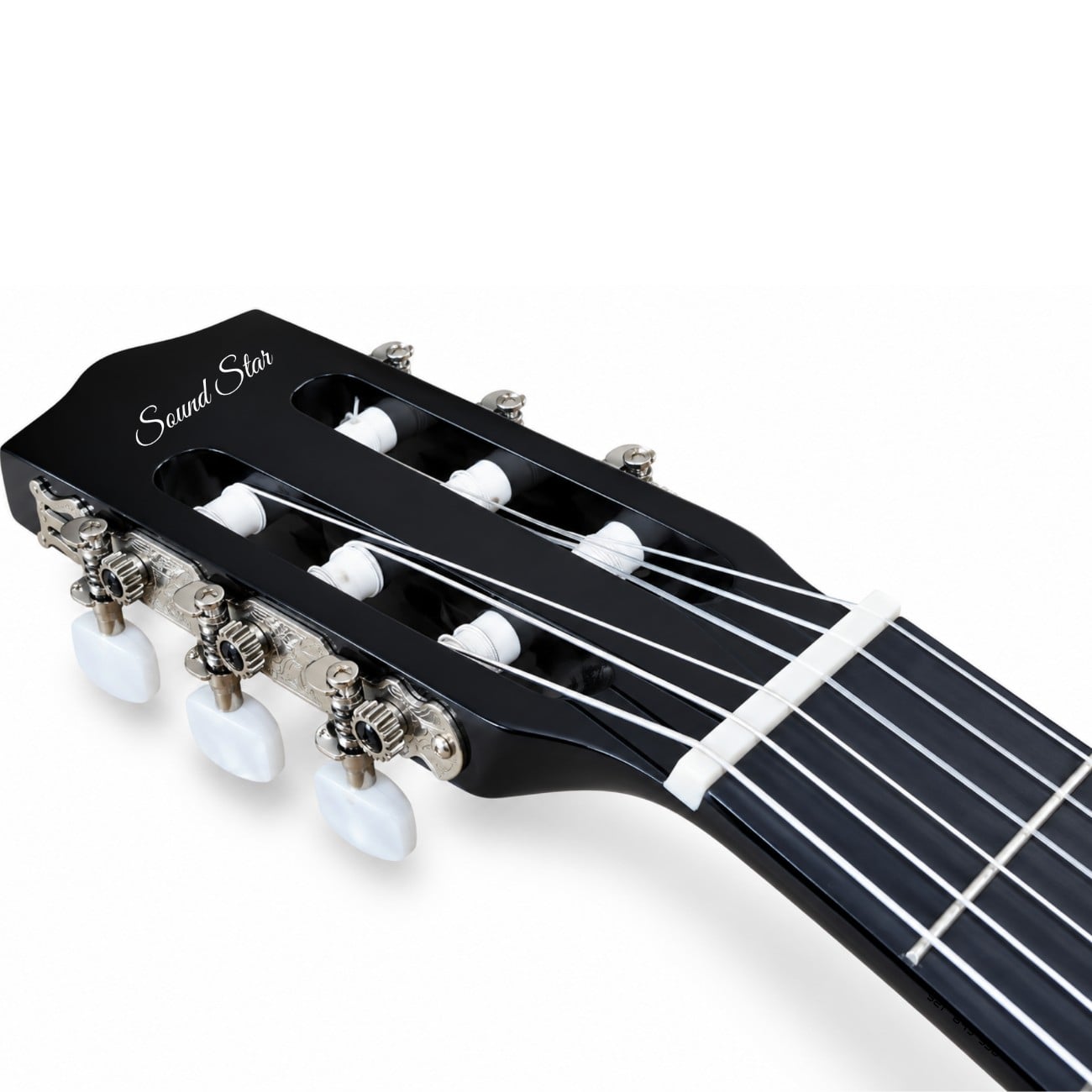 GUITARRA ELECTROACUSTICO NYLON COLOR NEGRO KIT COMPLETO DE ACCESORIOS - 4