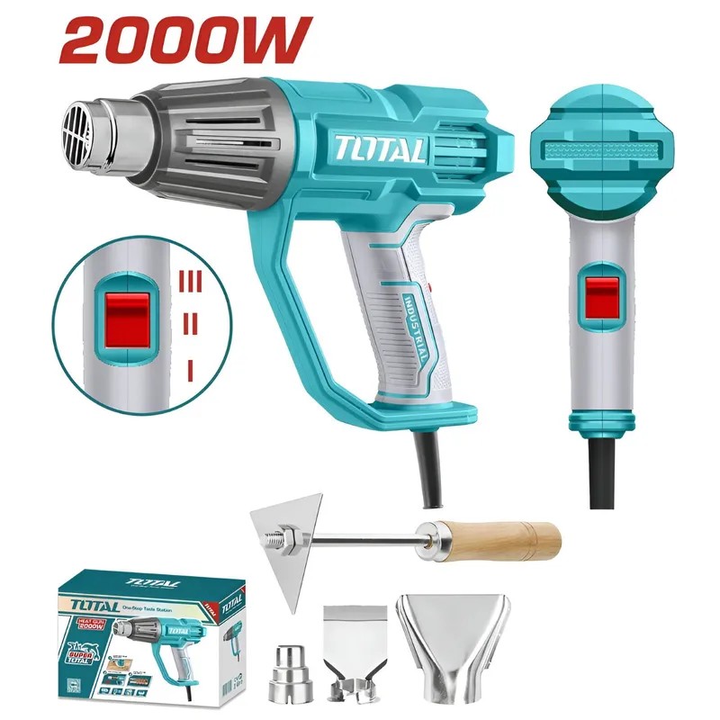 PISTOLA DE CALOR TOTAL 2000W TB20078 INDUSTRIAL 3 TEMPERATURAS - 1