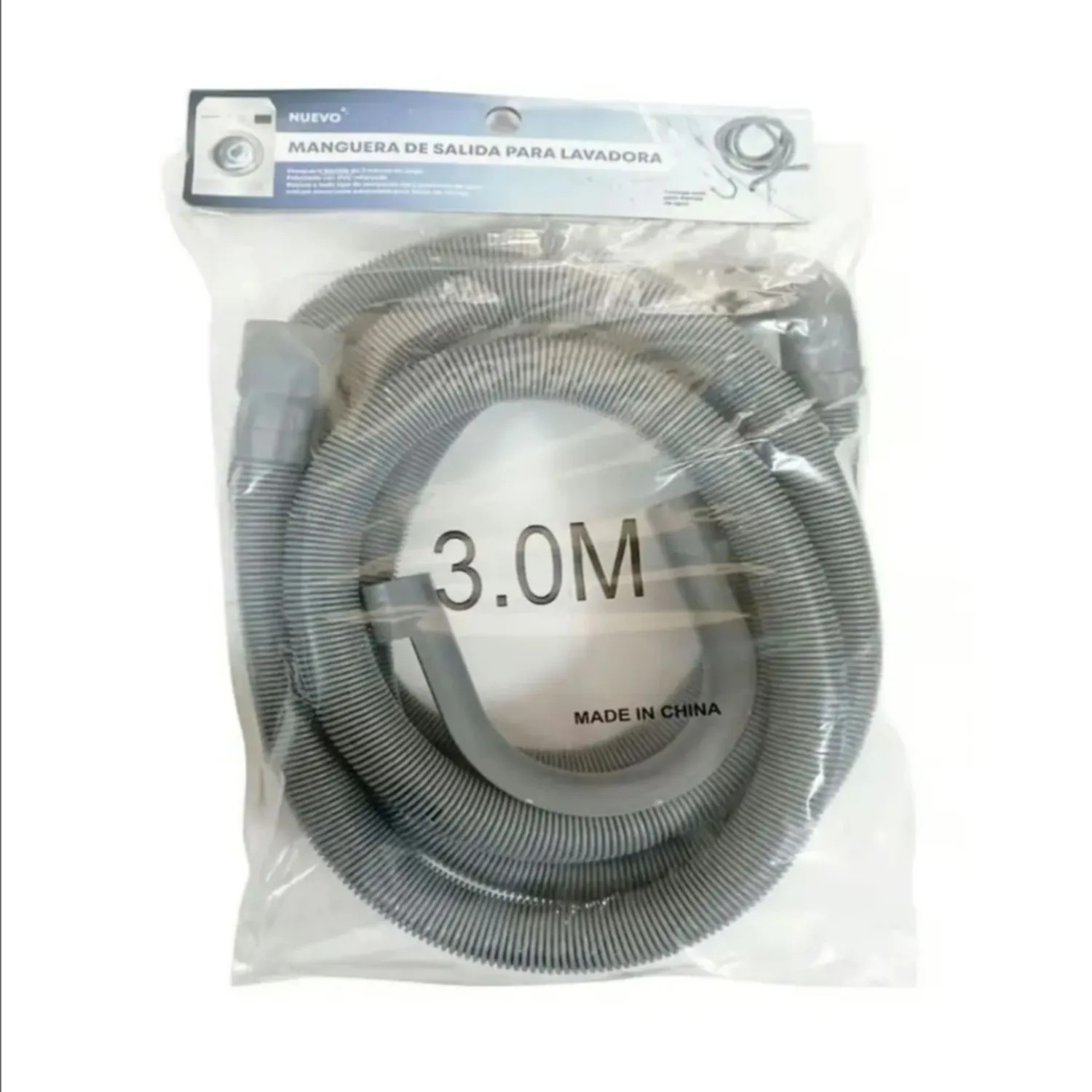 MANGUERA DESAGUE PARA LAVADORA DE 3 METROS PVC UNIVERSAL - 3