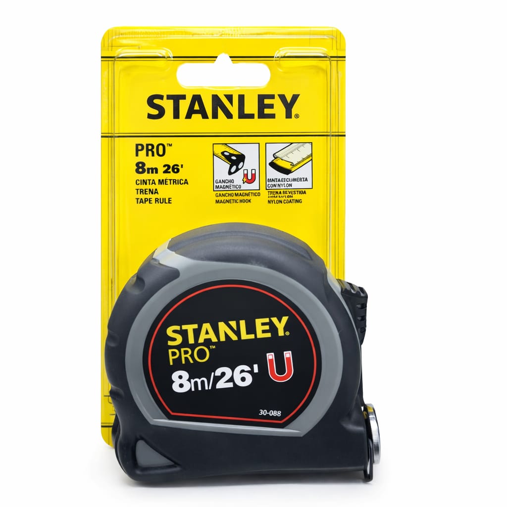 CINTA METRICA WINCHA STANLEY PRO 8 METROS MAGNETICA PROFESIONAL - 5