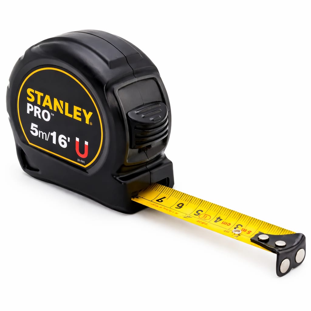 CINTA METRICA WINCHA STANLEY PRO 5 METROS PUNTA IMANTADA PROFESIONAL - 1