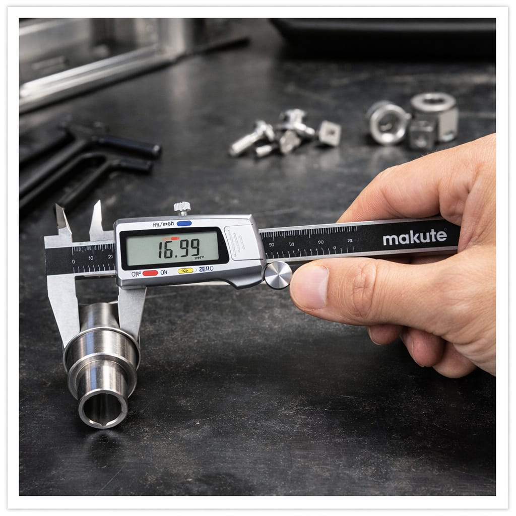 CALIBRADOR VERNIER DIGITAL MAKUTE 150MM ACERO INOX ALTA PRECISIÓN LCD - 5