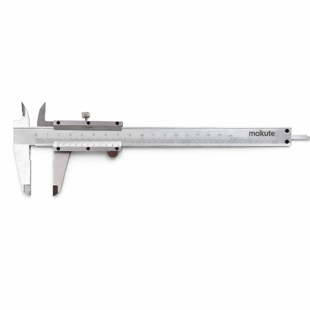 CALIBRADOR VERNIER MAKUTE 150MM ACERO INOX ALTA PRECISIÓN 0.02MM - 1