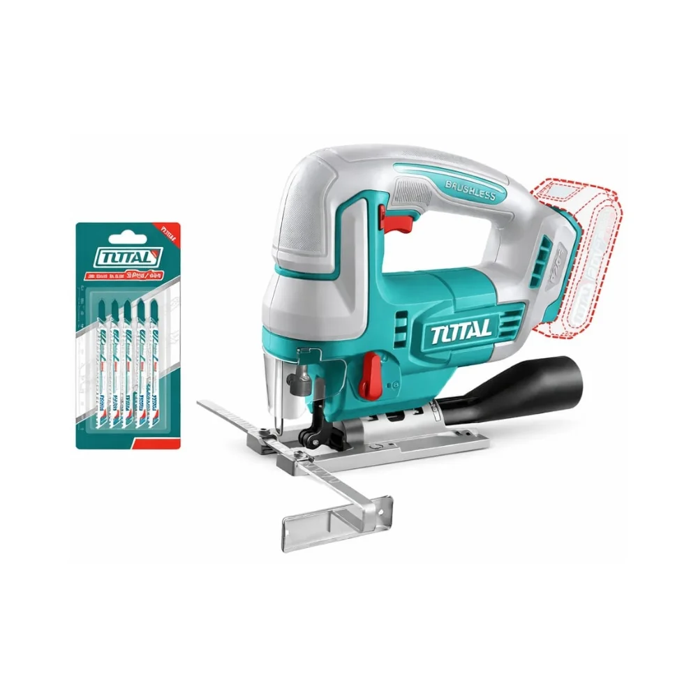 SIERRA CALADORA INALÁMBRICA TOTAL INDUSTRIAL SIN BATERÍA NI CARGADOR TJSLI1008 - 2