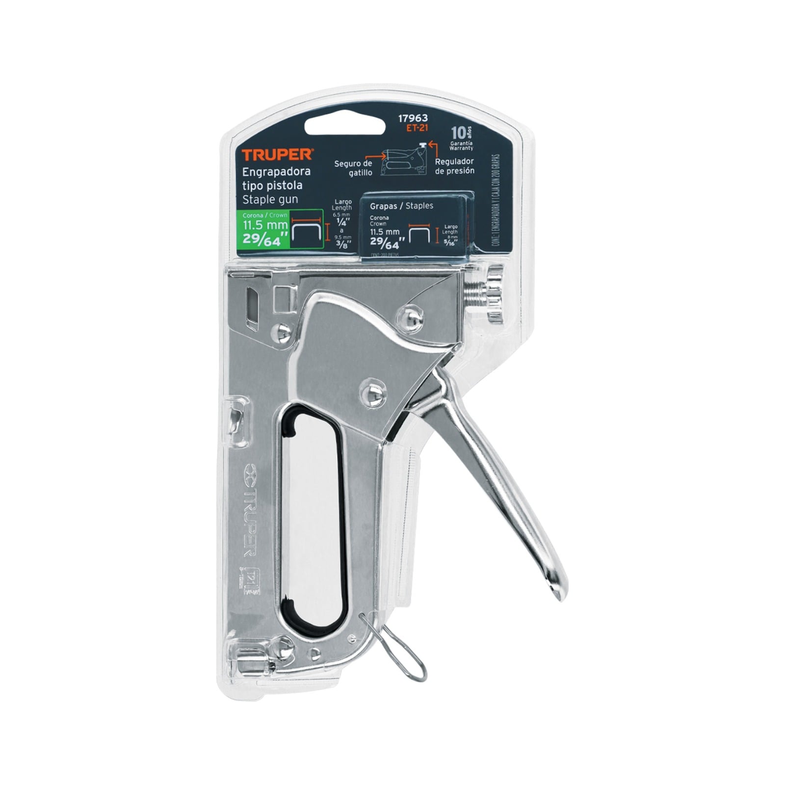 ENGRAPADORA TAPIZADORA TRUPER TIPO PISTOLA ACERO INDUSTRIAL - 1
