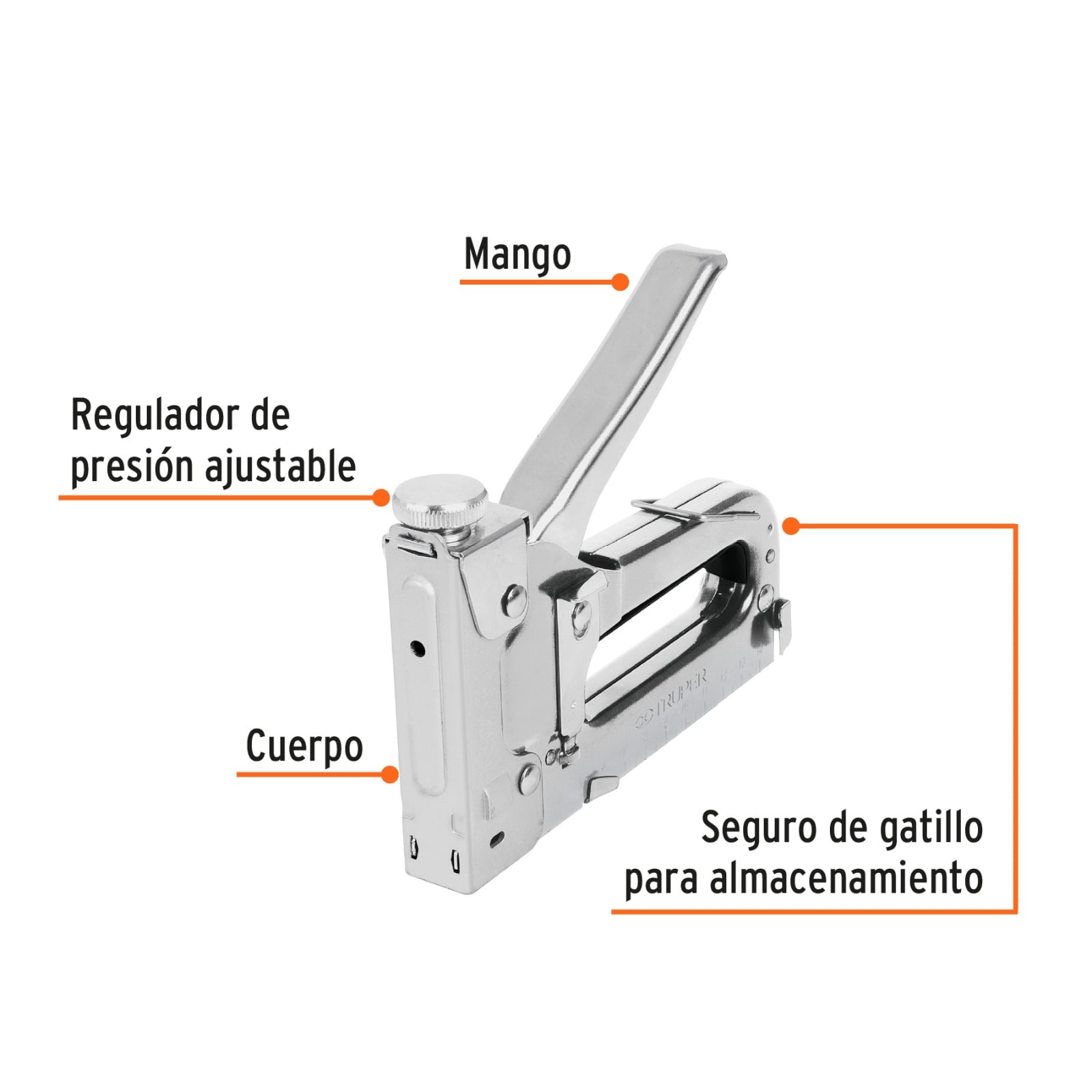 ENGRAPADORA TAPIZADORA TRUPER TIPO PISTOLA ACERO INDUSTRIAL - 2