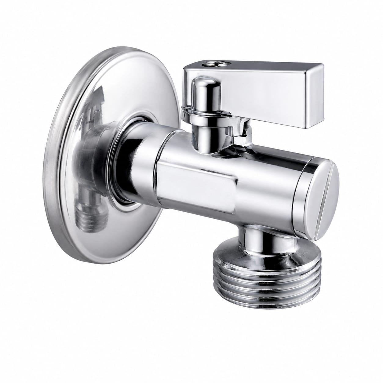 GRIFO CAÑO PARA LAVADORA CROMADO VALMAX - 1