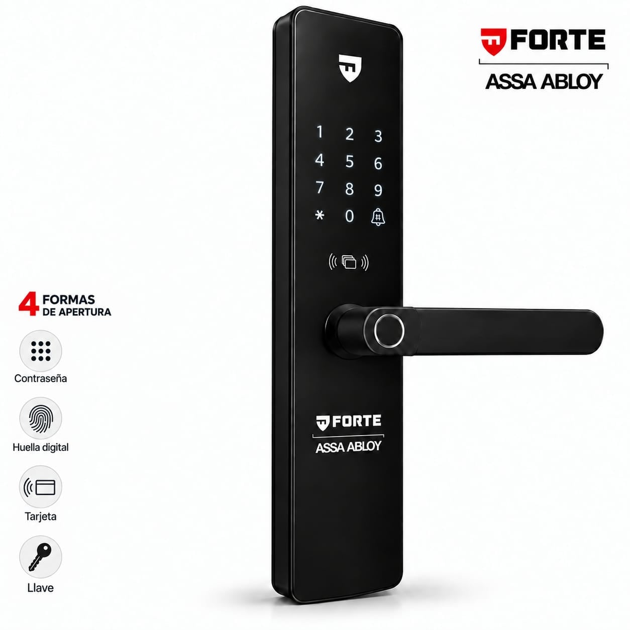 CERRADURA DIGITAL FORTE SD610 PUERTA PRINCIPAL ALTA SEGURIDAD - 1